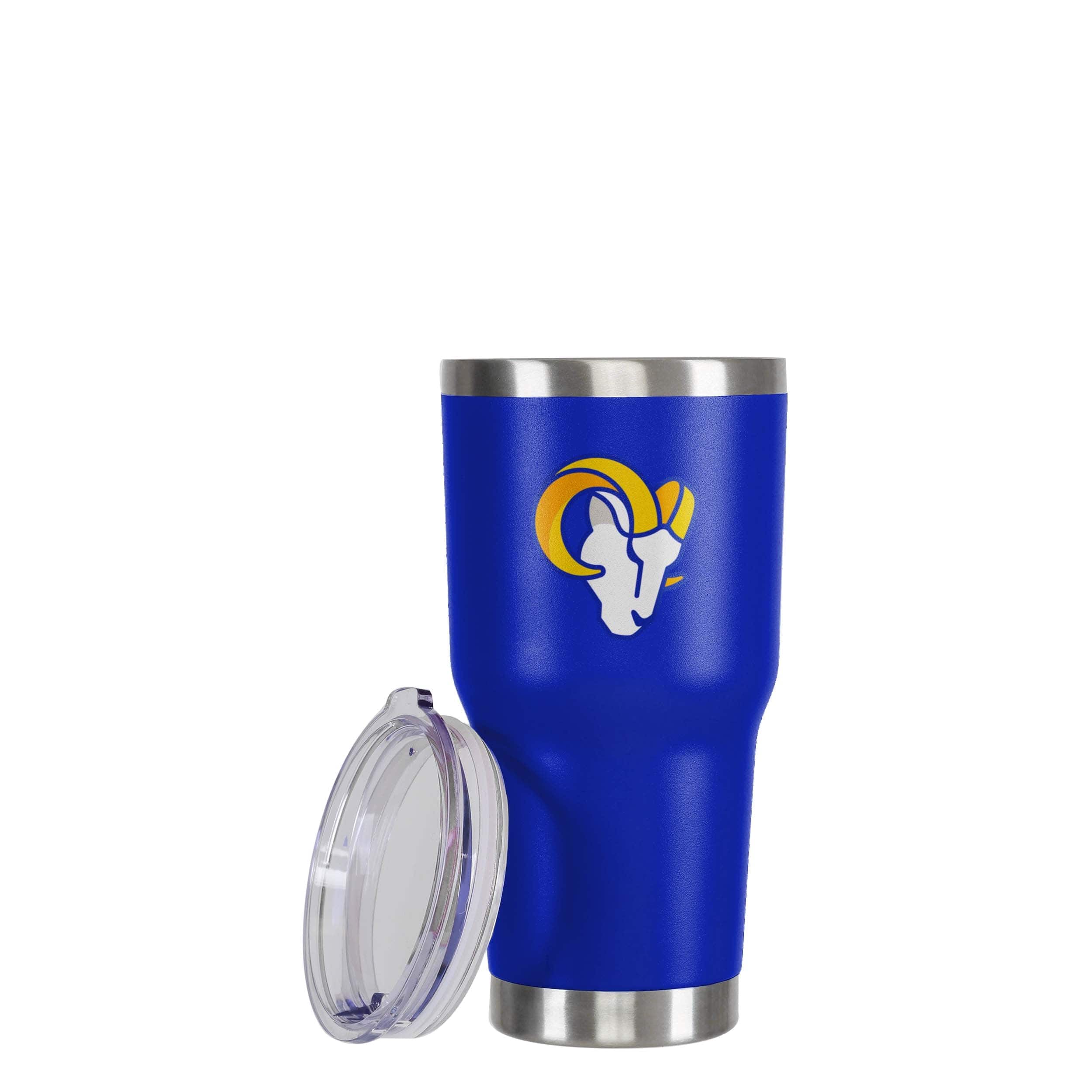 Los Angeles Rams NFL Blue Team Logo 30 oz Tumbler - Image 3