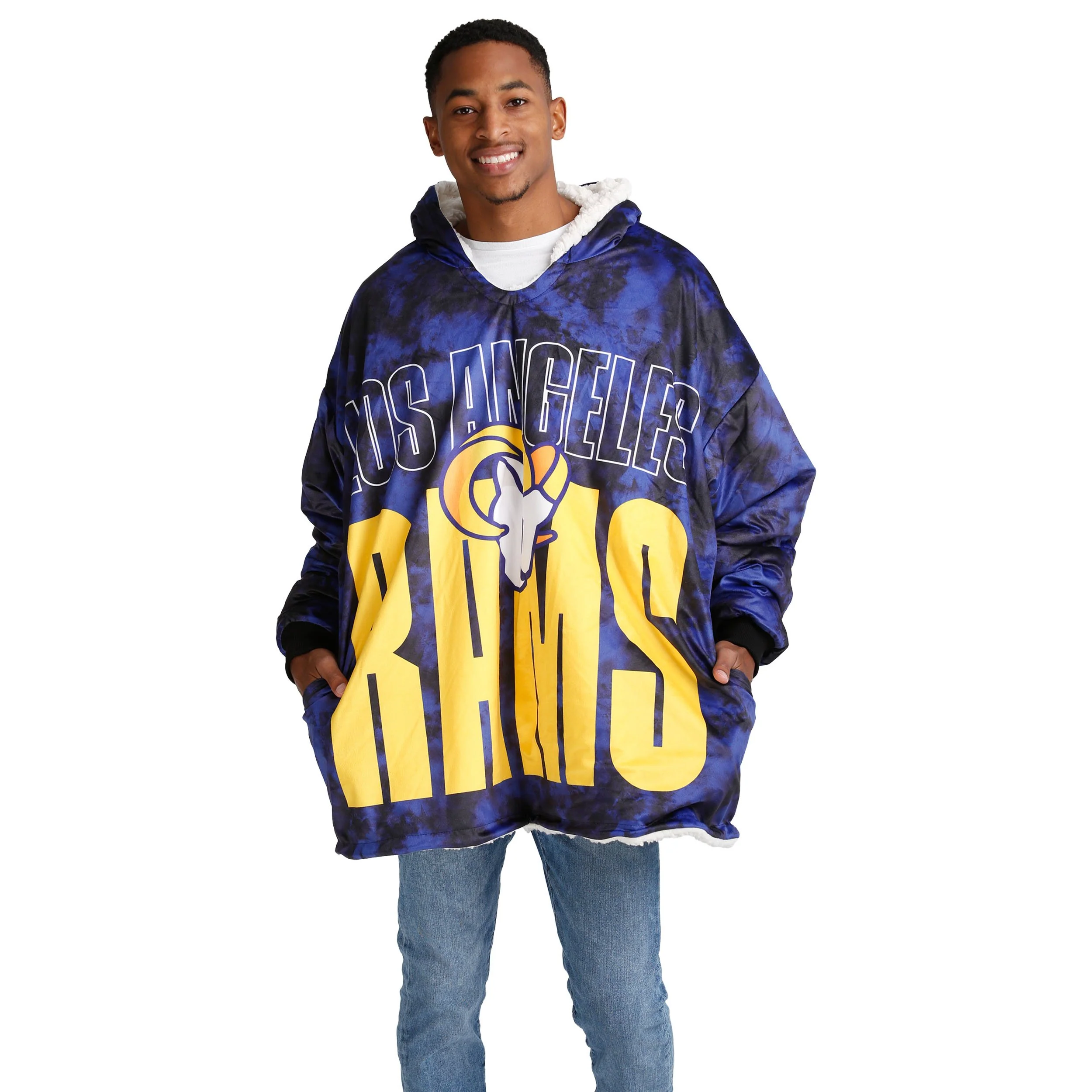 Los Angeles Rams NFL Bold Logo Camo Hoodeez - Image 3