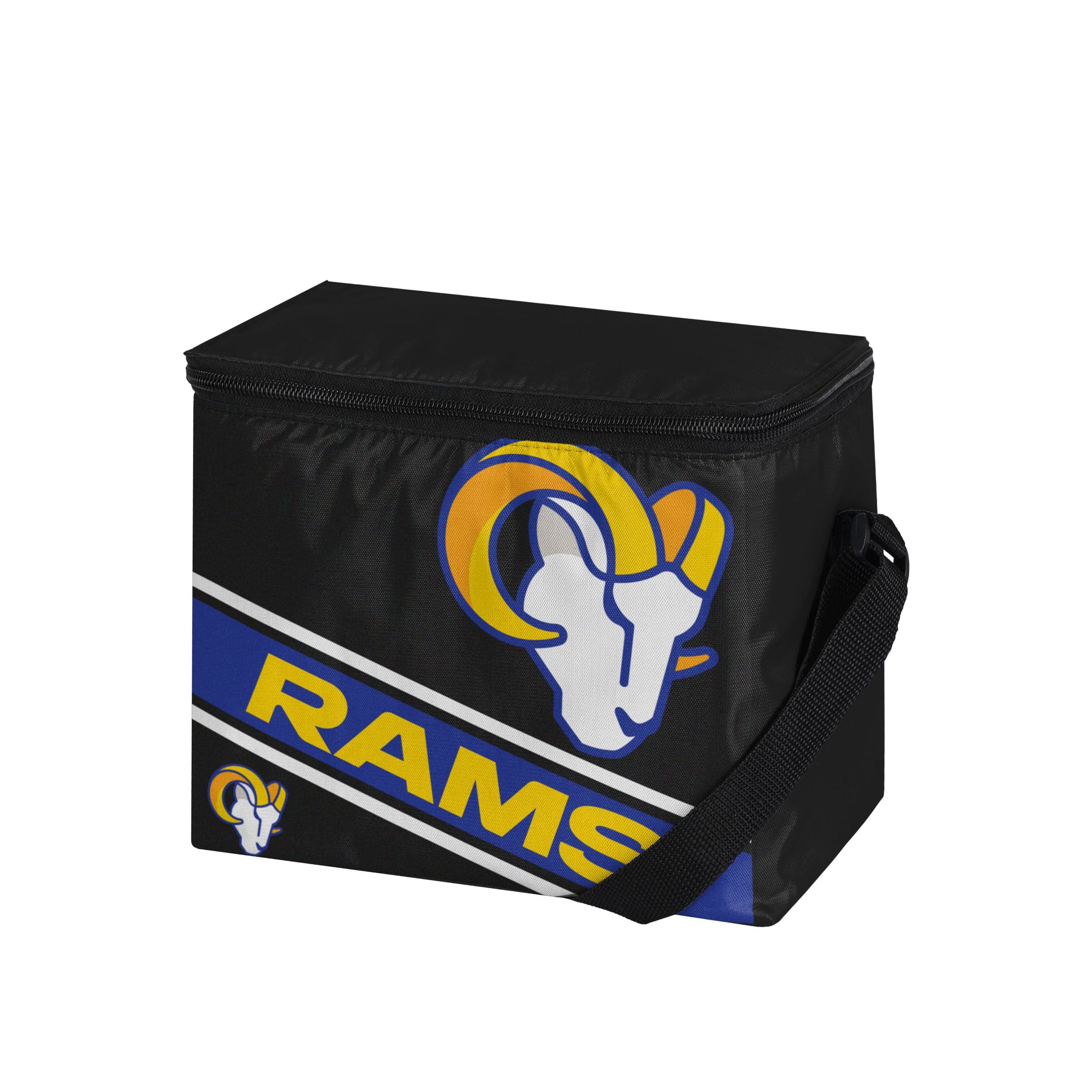 Los Angeles Rams NFL Exclusive Big Logo Stripe 6 Pack Cooler - Image 2