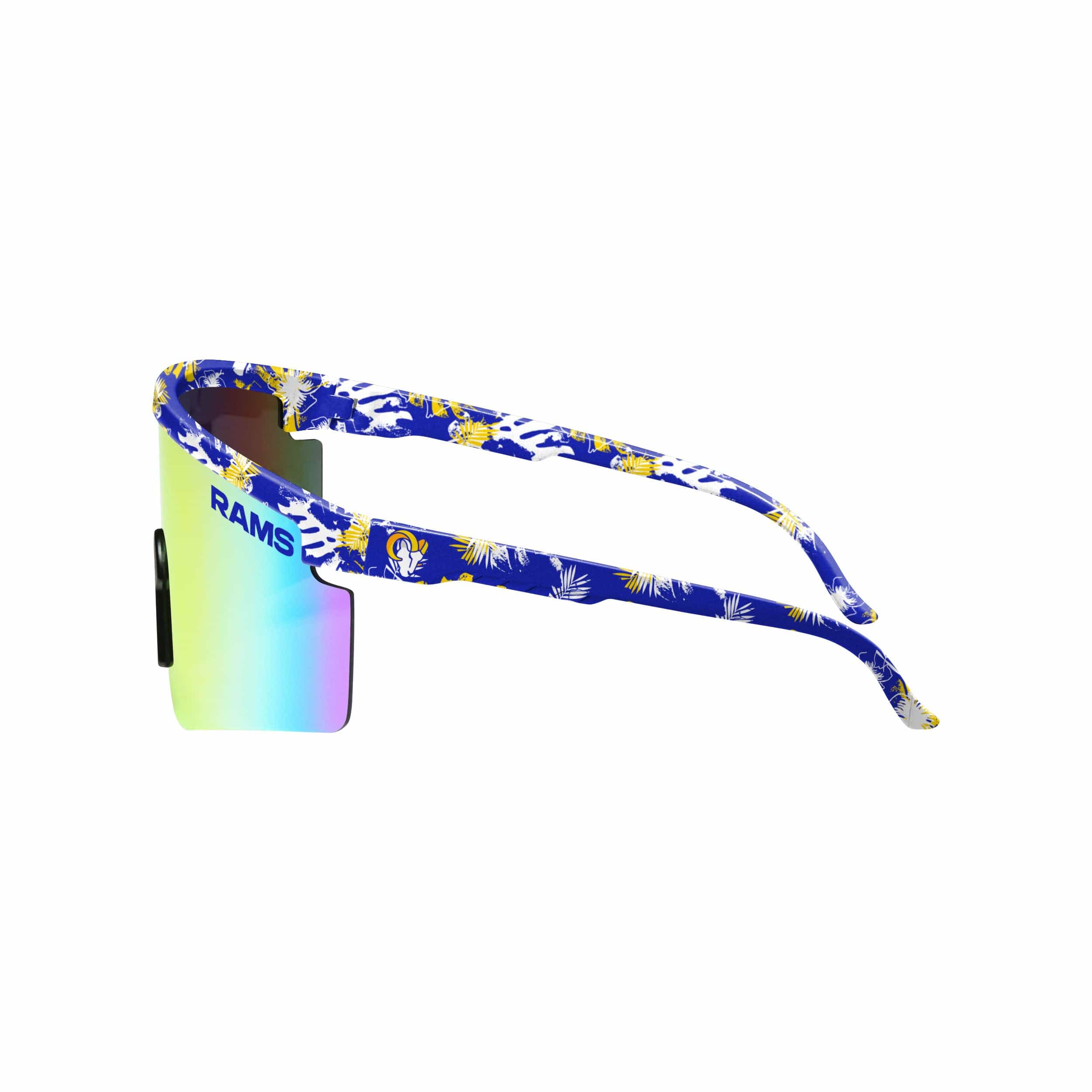 Los Angeles Rams NFL Floral Large Frame Sunglasses - Image 3