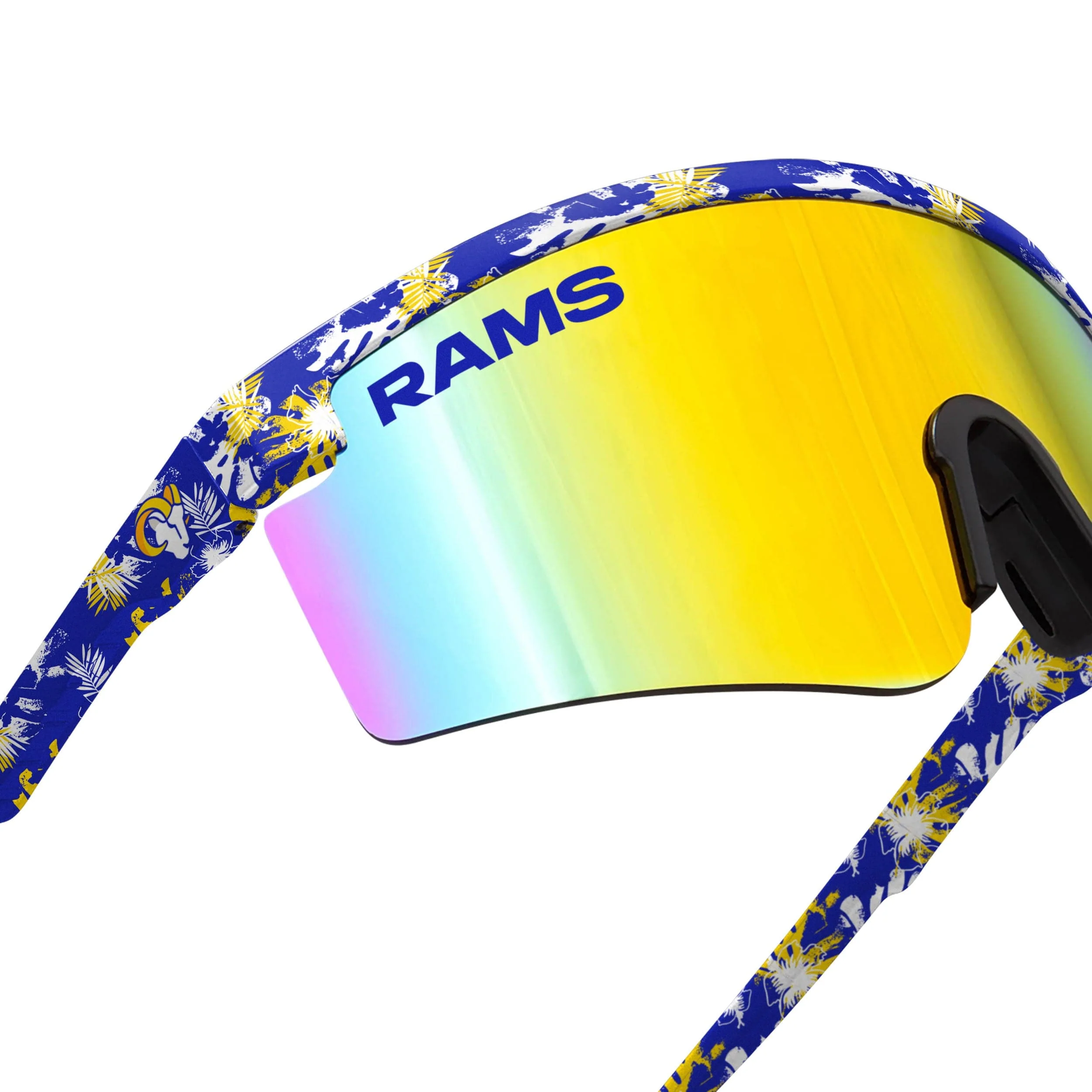 Los Angeles Rams NFL Floral Large Frame Sunglasses - Image 4