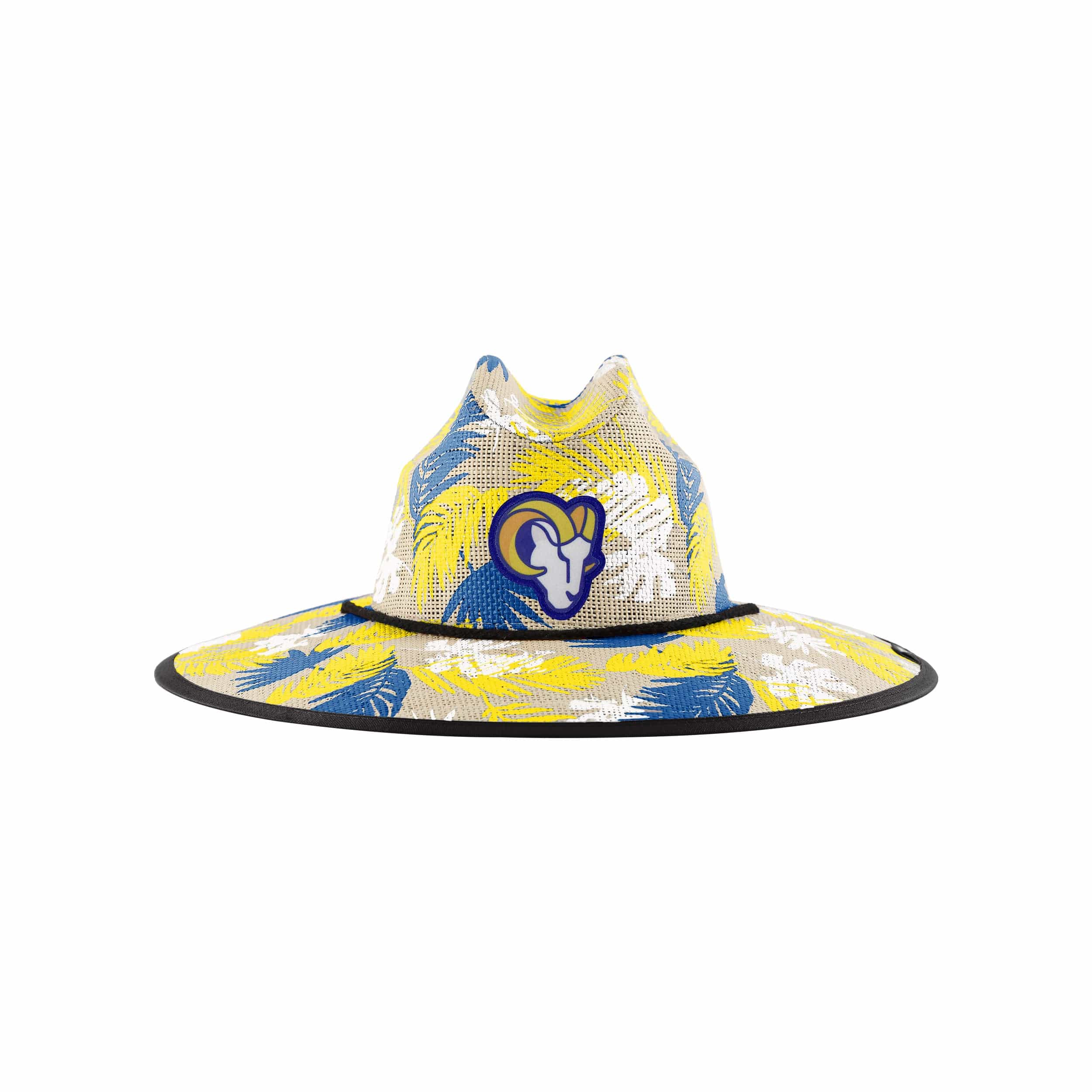 Los Angeles Rams NFL Floral Printed Straw Hat
