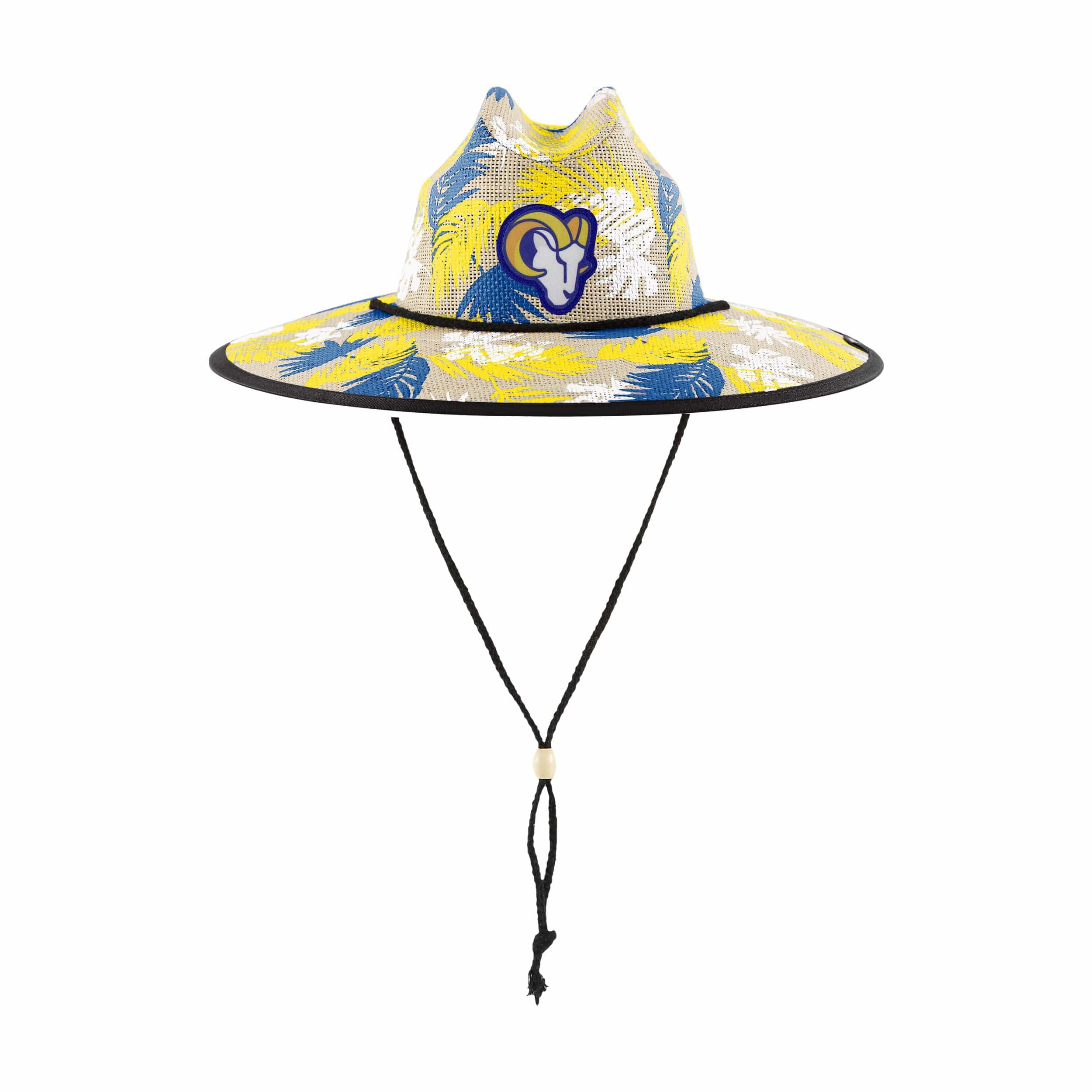 Los Angeles Rams NFL Floral Printed Straw Hat - Image 3