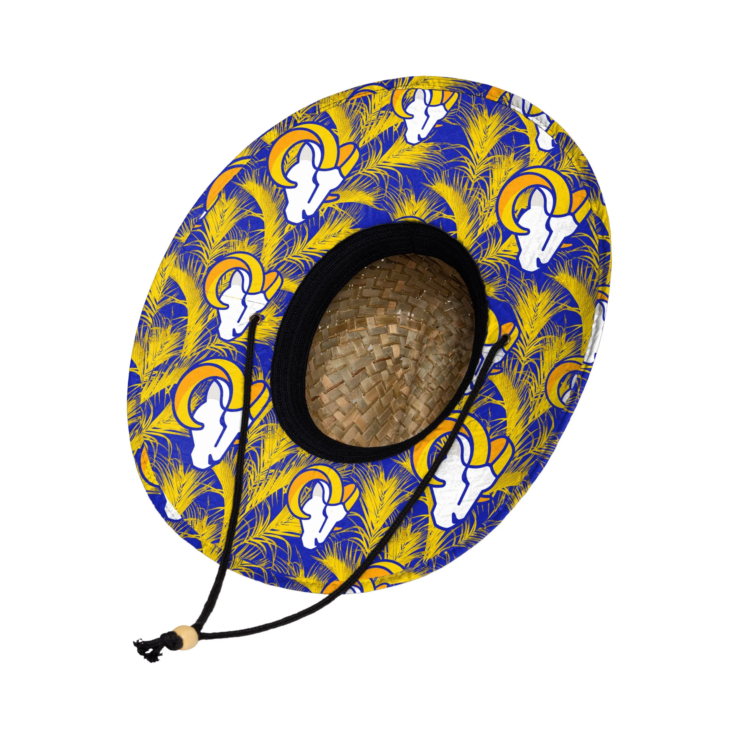 Los Angeles Rams NFL Floral Straw Hat - Image 2