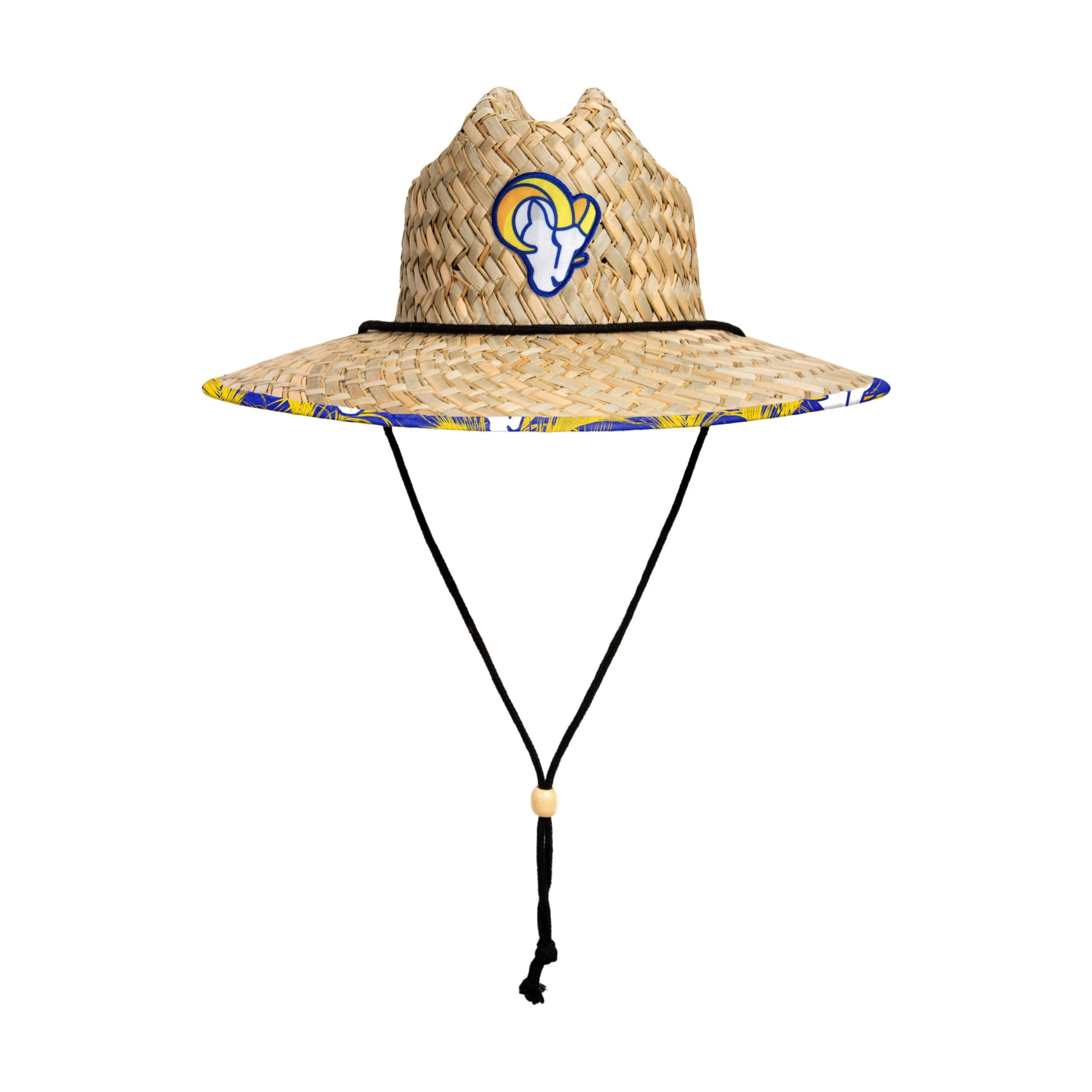 Los Angeles Rams NFL Floral Straw Hat - Image 3