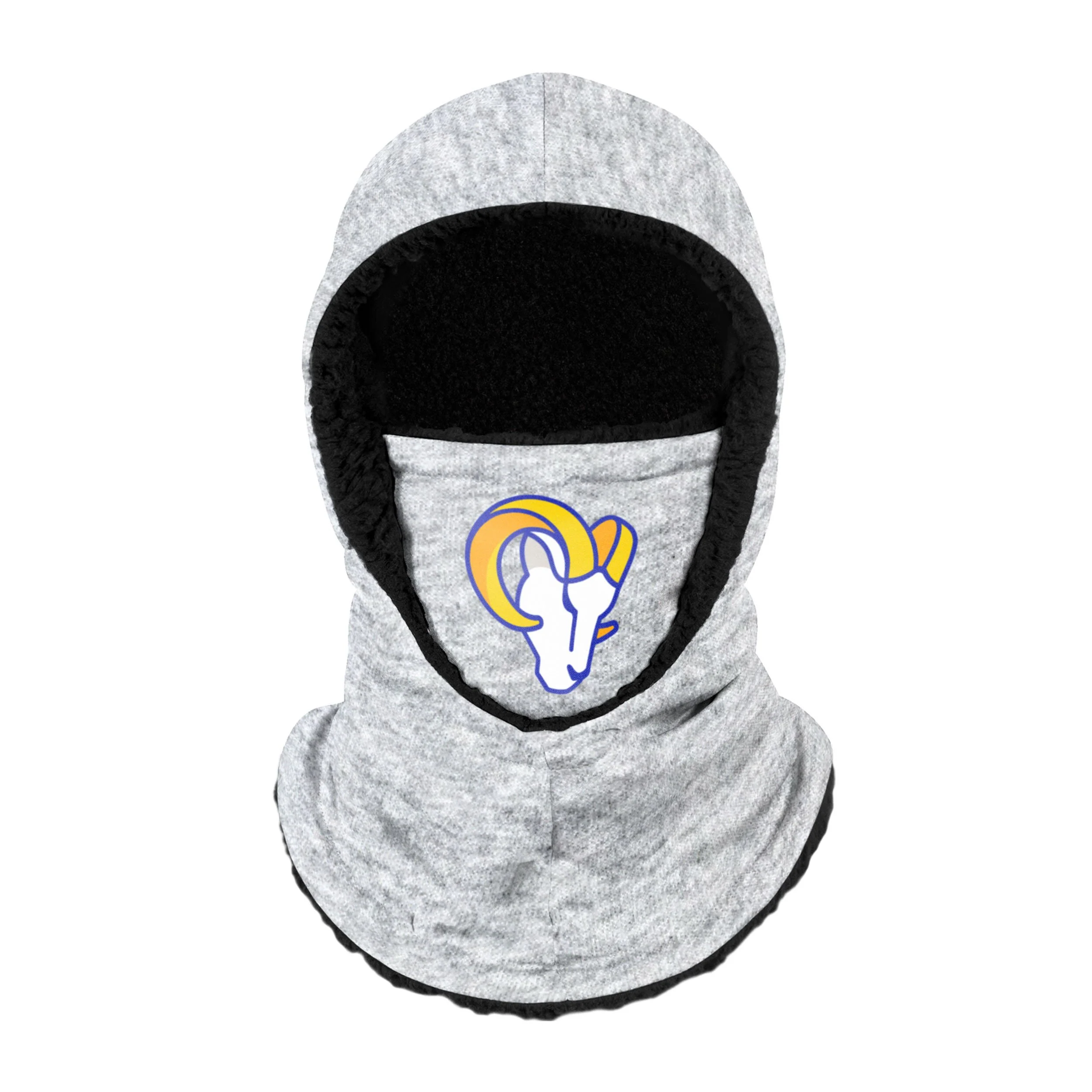 Los Angeles Rams NFL Heather Grey Big Logo Hooded Gaiter