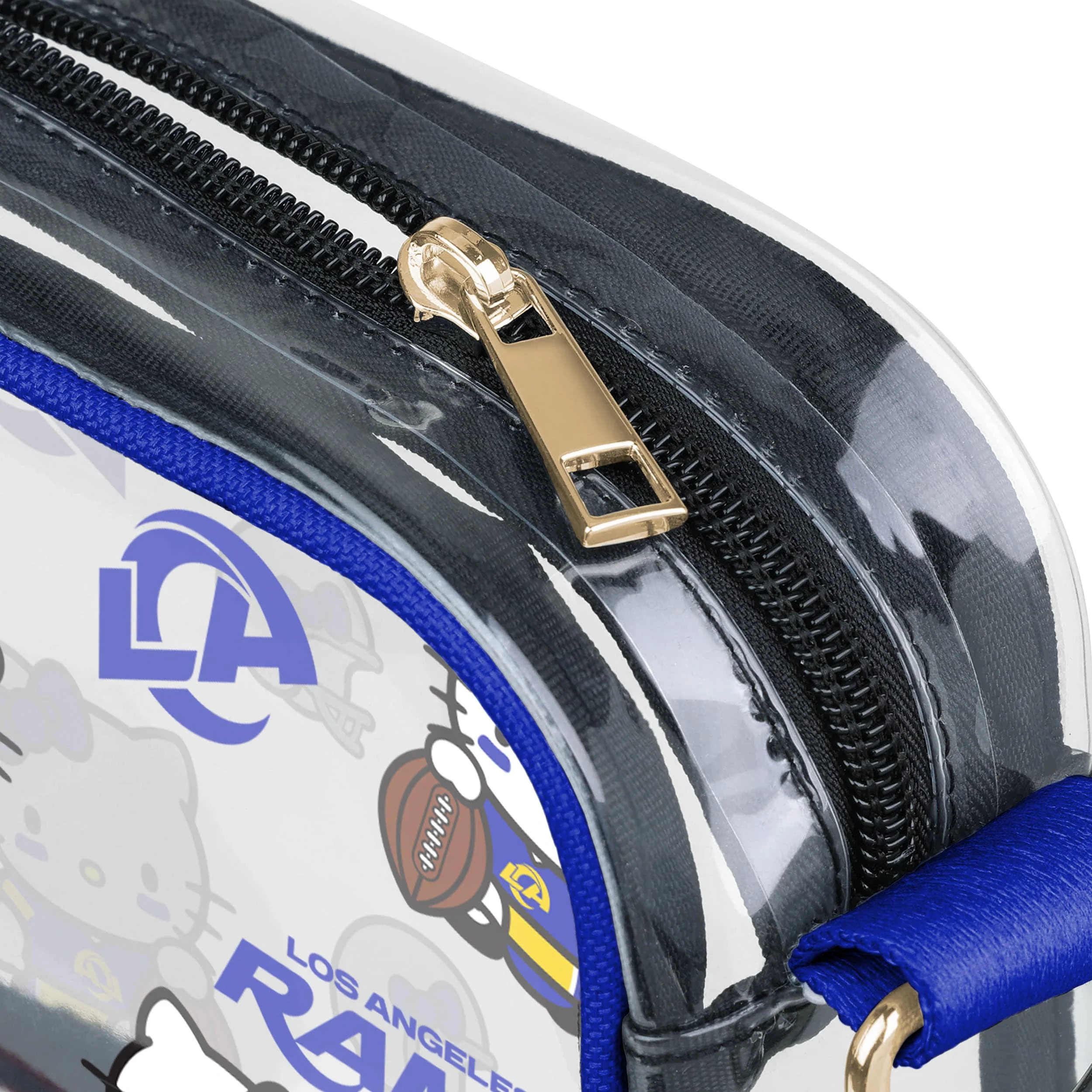 Los Angeles Rams NFL Hello Kitty® Clear Crossbody Bag - (PREORDER - SHIPS MID JUNE) - Image 4