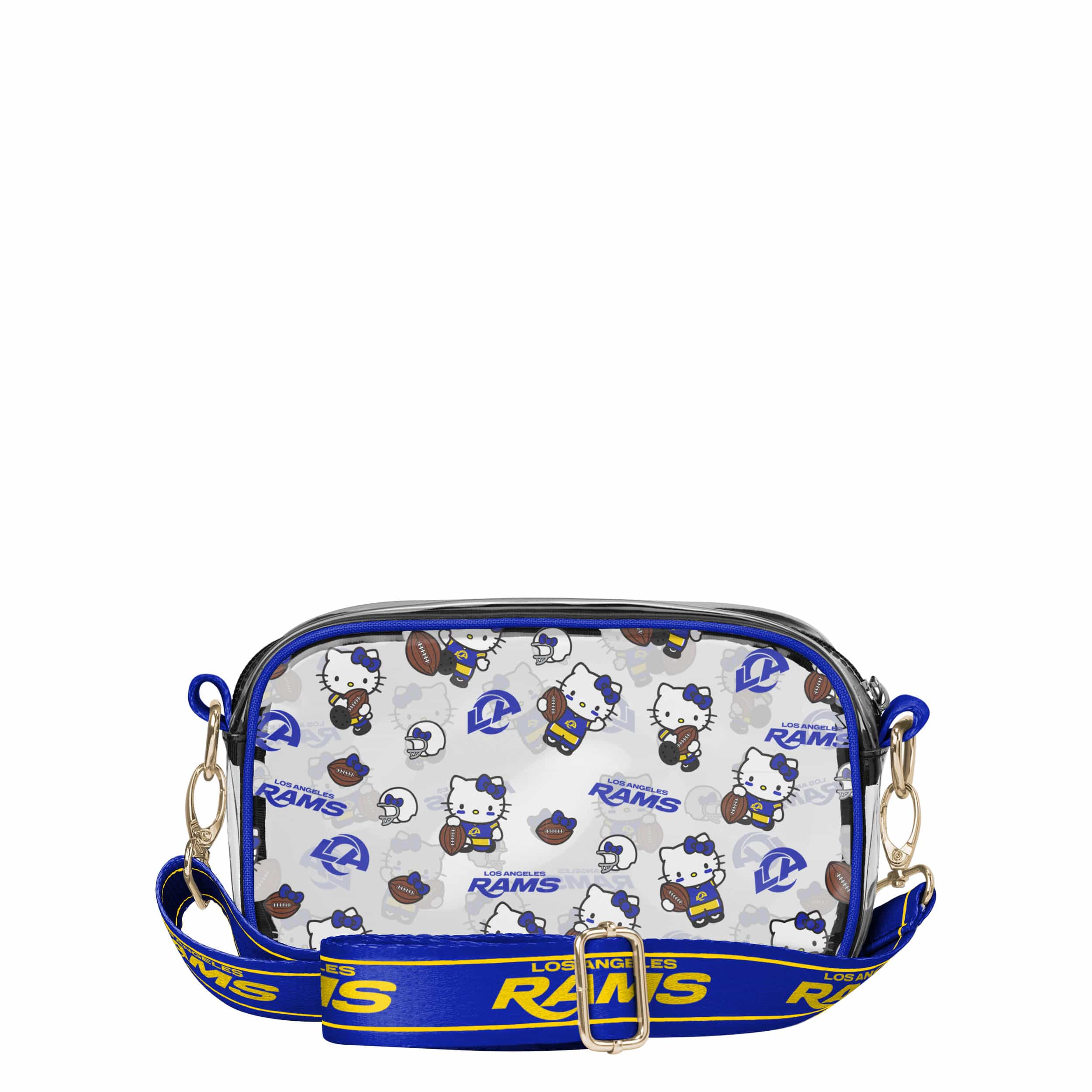 Los Angeles Rams NFL Hello Kitty® Clear Crossbody Bag - (PREORDER - SHIPS MID JUNE) - Image 5