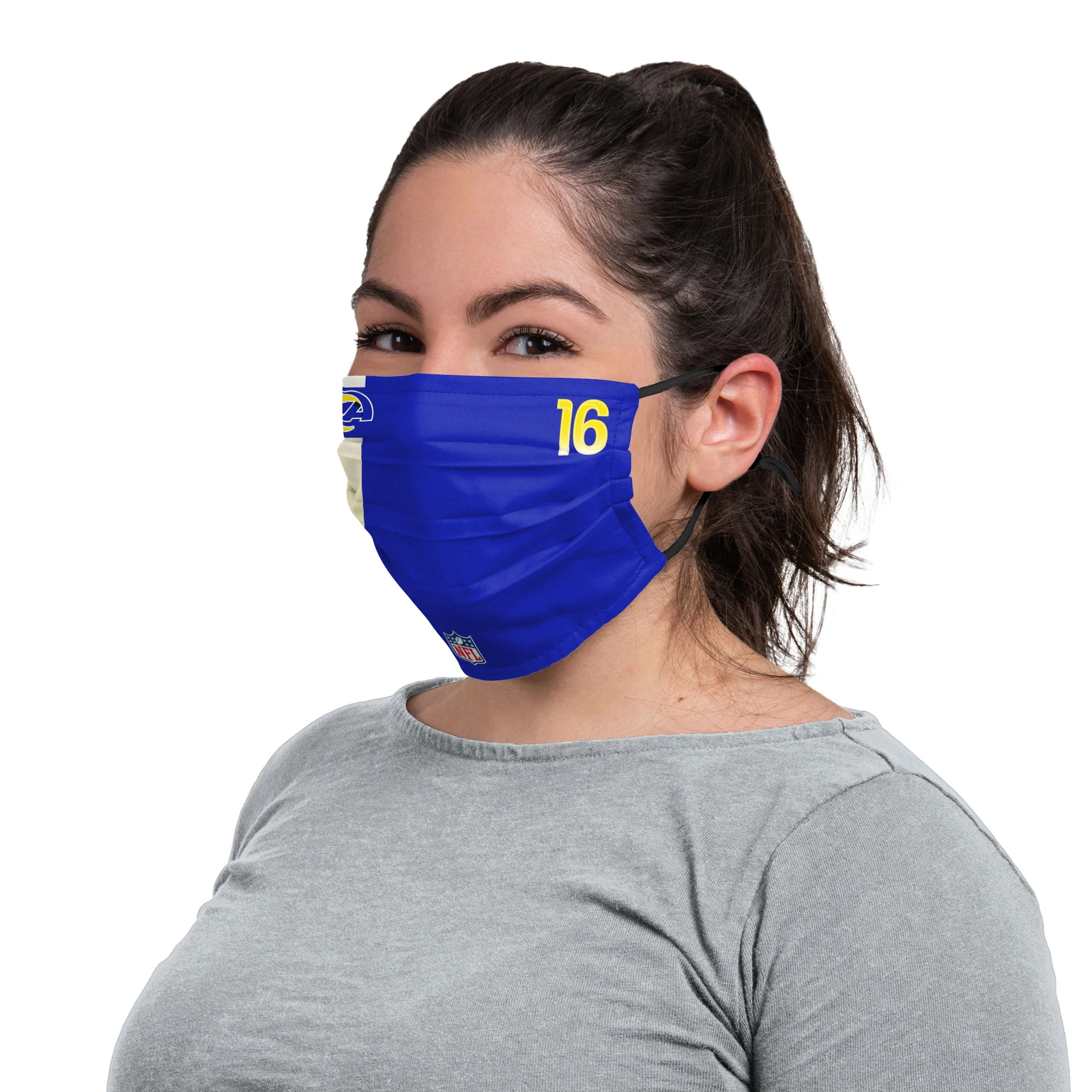 Los Angeles Rams NFL Jared Goff On-Field Sideline Face Cover - Image 3