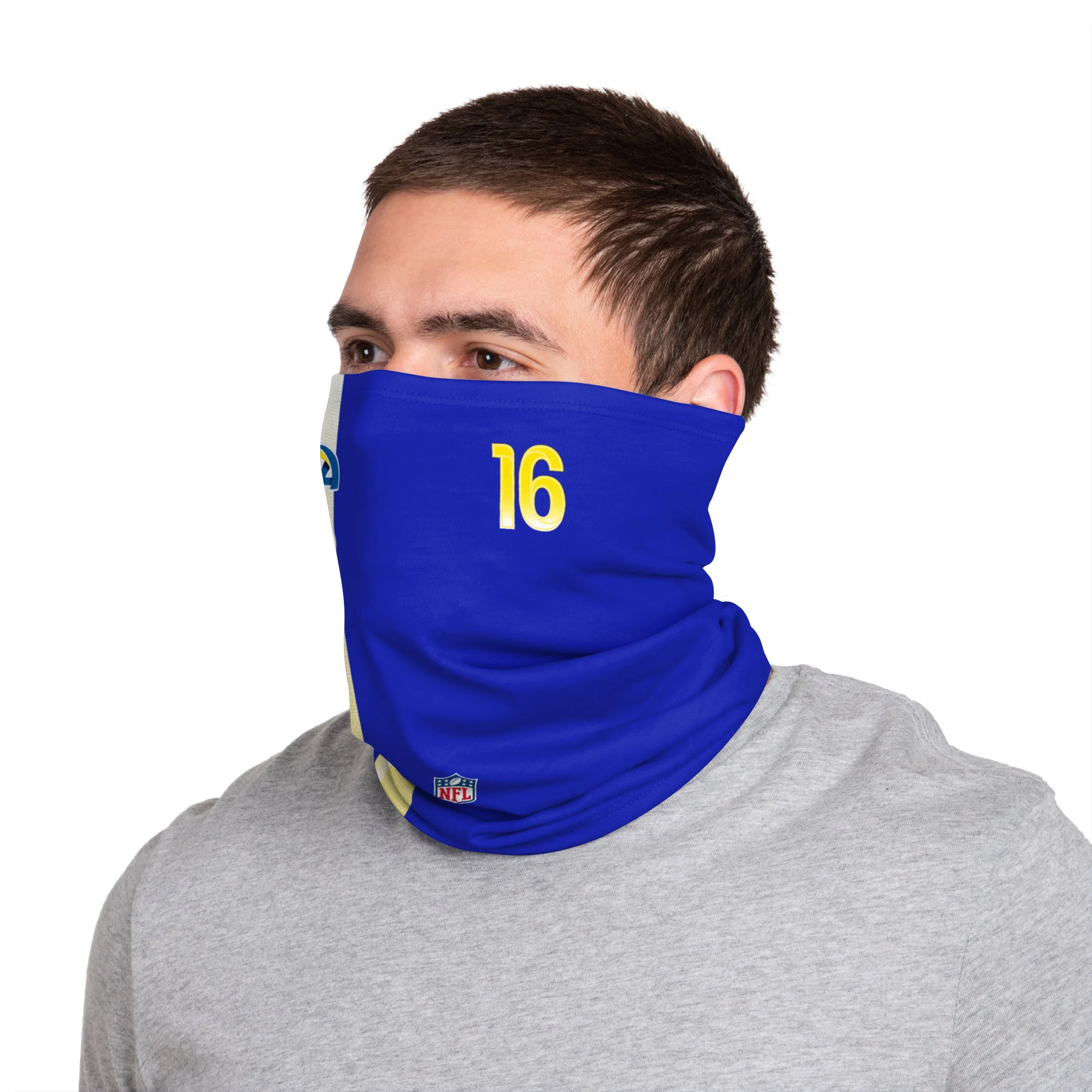 Los Angeles Rams NFL Jared Goff On-Field Sideline Gaiter Scarf - Image 3