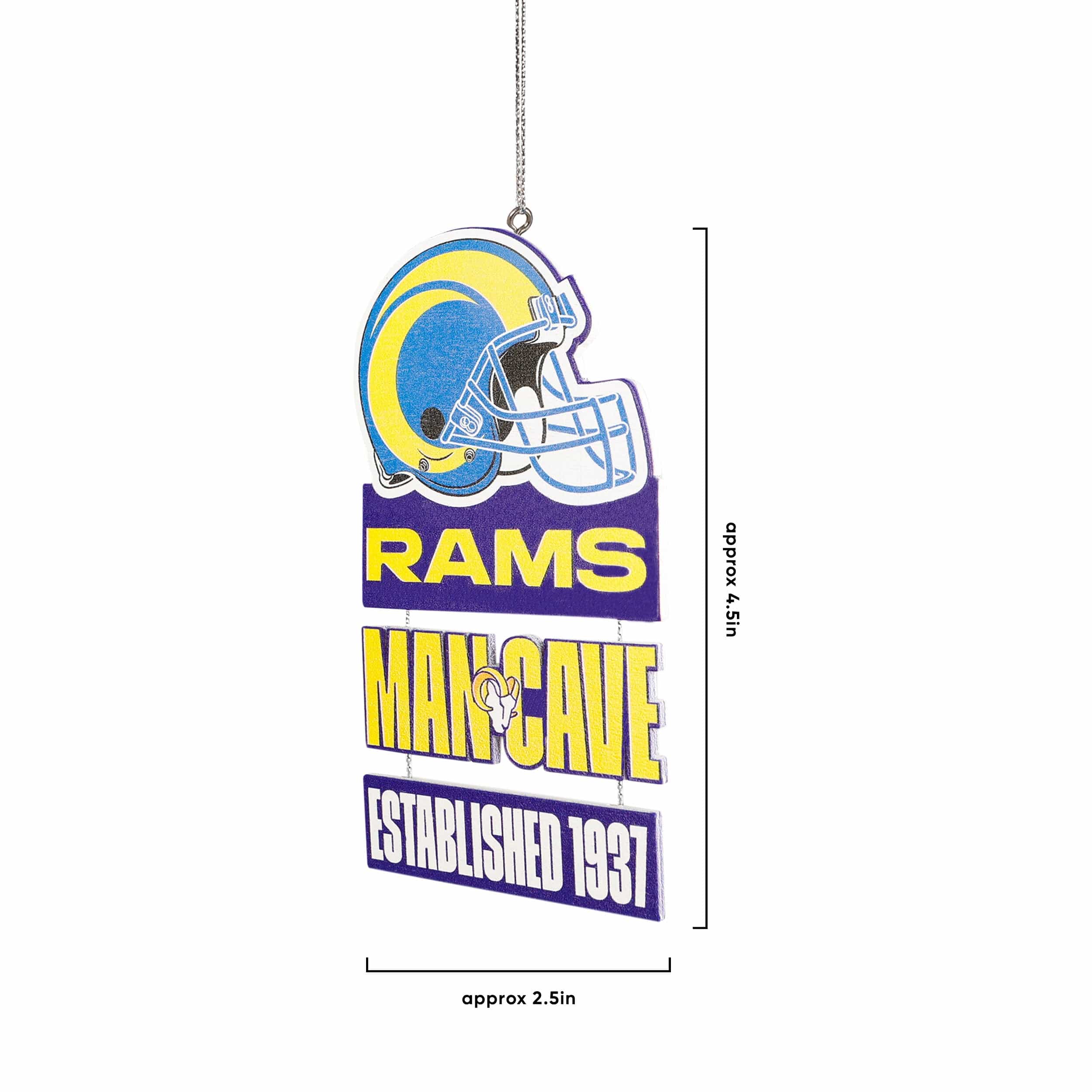 Los Angeles Rams NFL Mancave Sign Ornament - Image 2