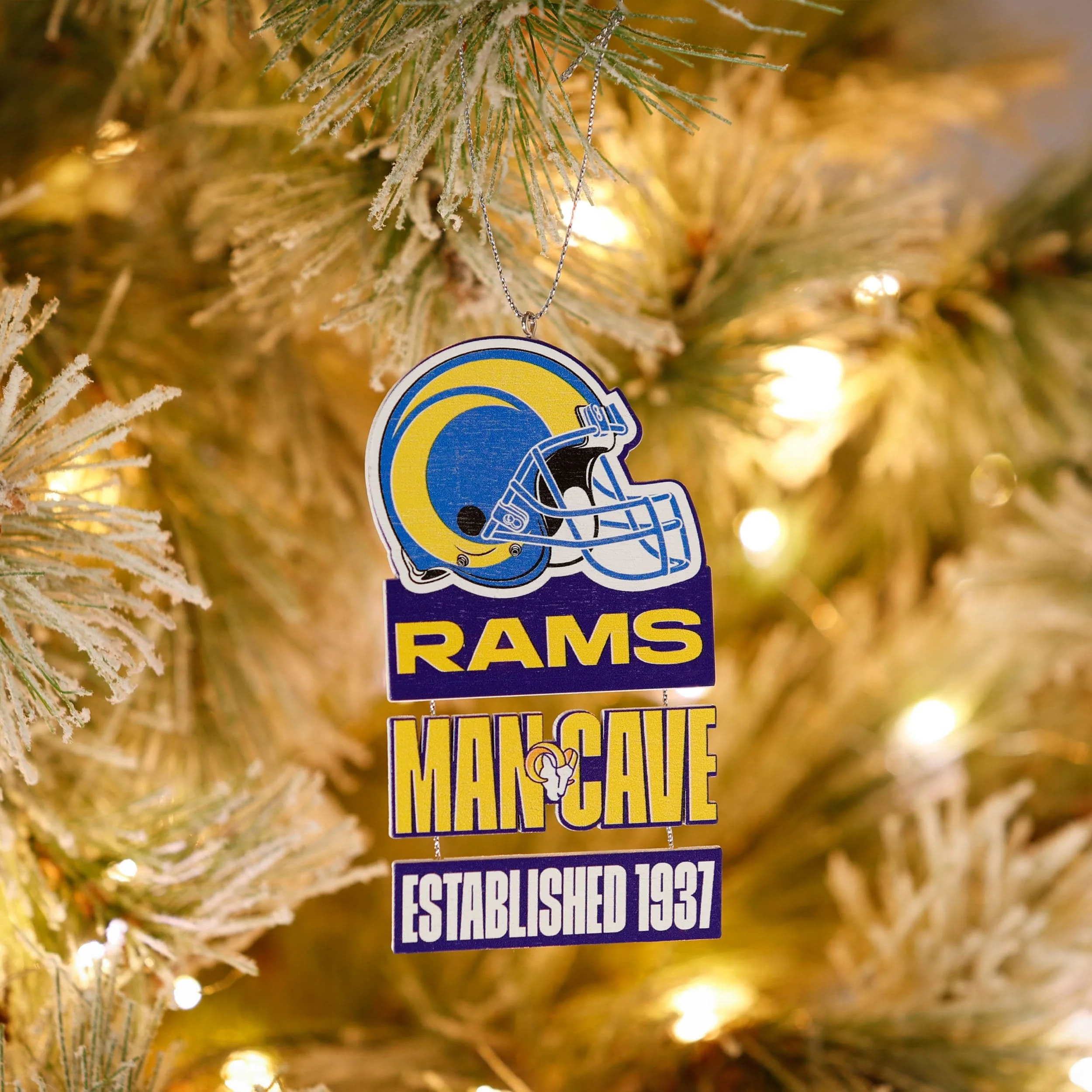 Los Angeles Rams NFL Mancave Sign Ornament - Image 3