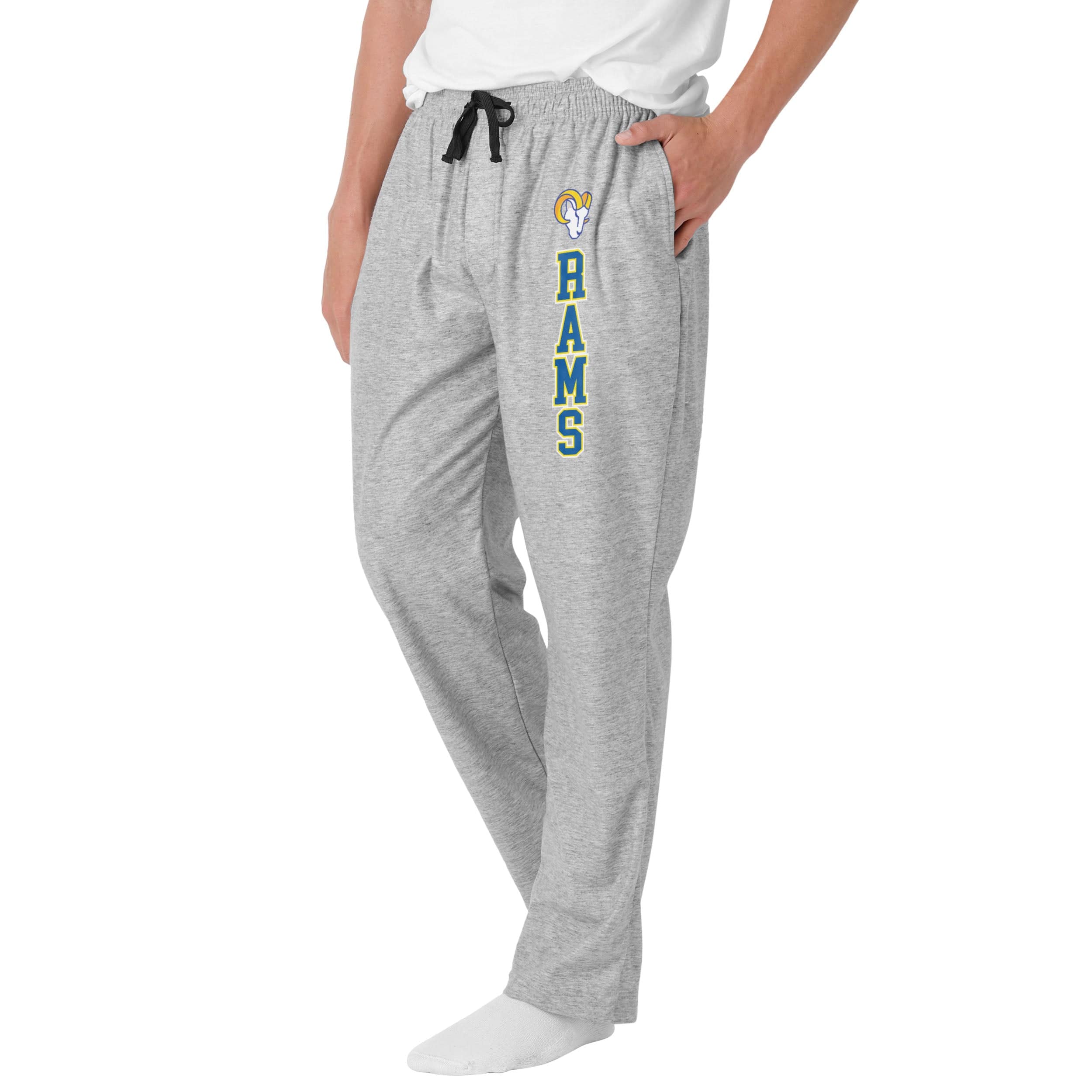 Los Angeles Rams NFL Mens Athletic Gray Lounge Pants