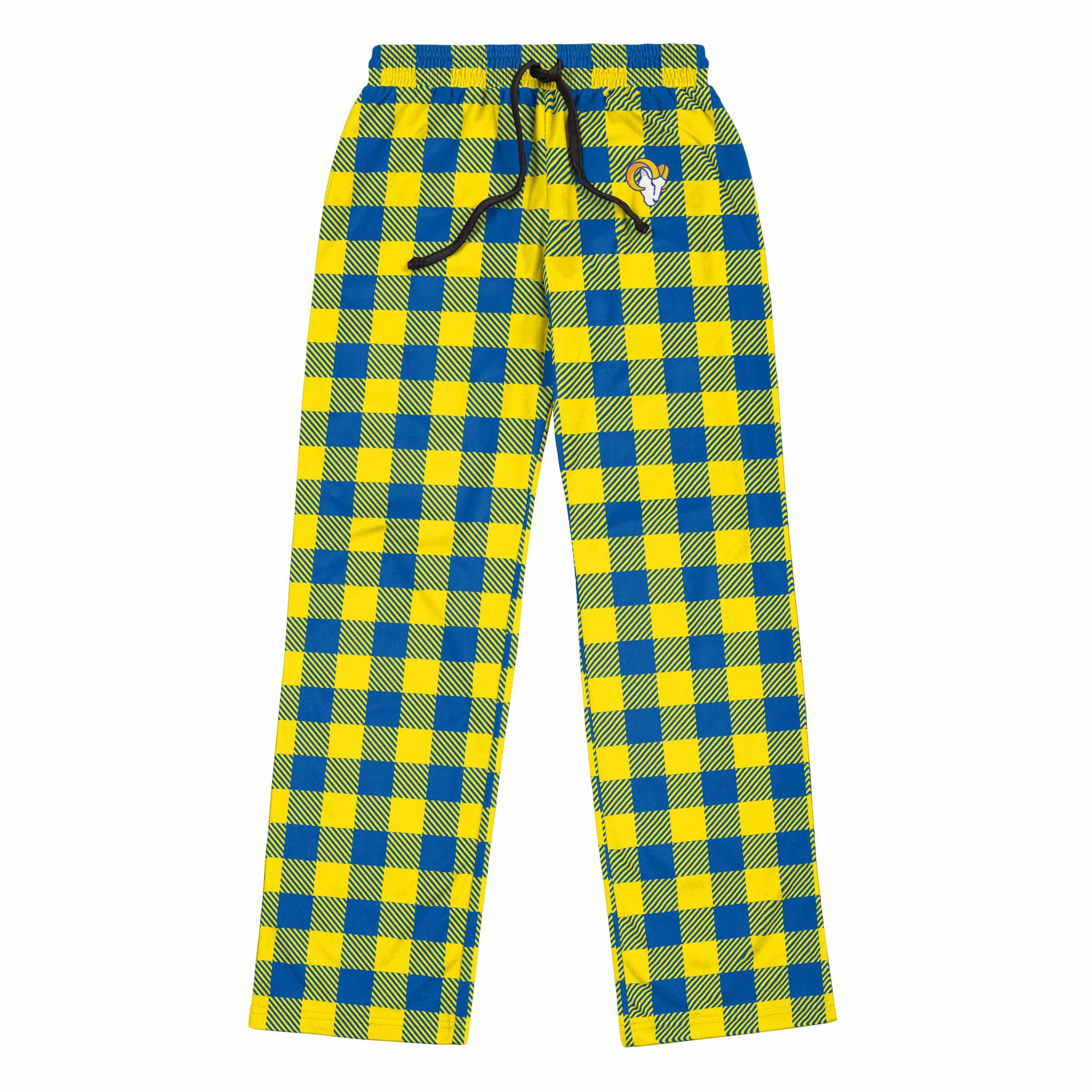 Los Angeles Rams NFL Mens Buffalo Check Lounge Pants - Image 4