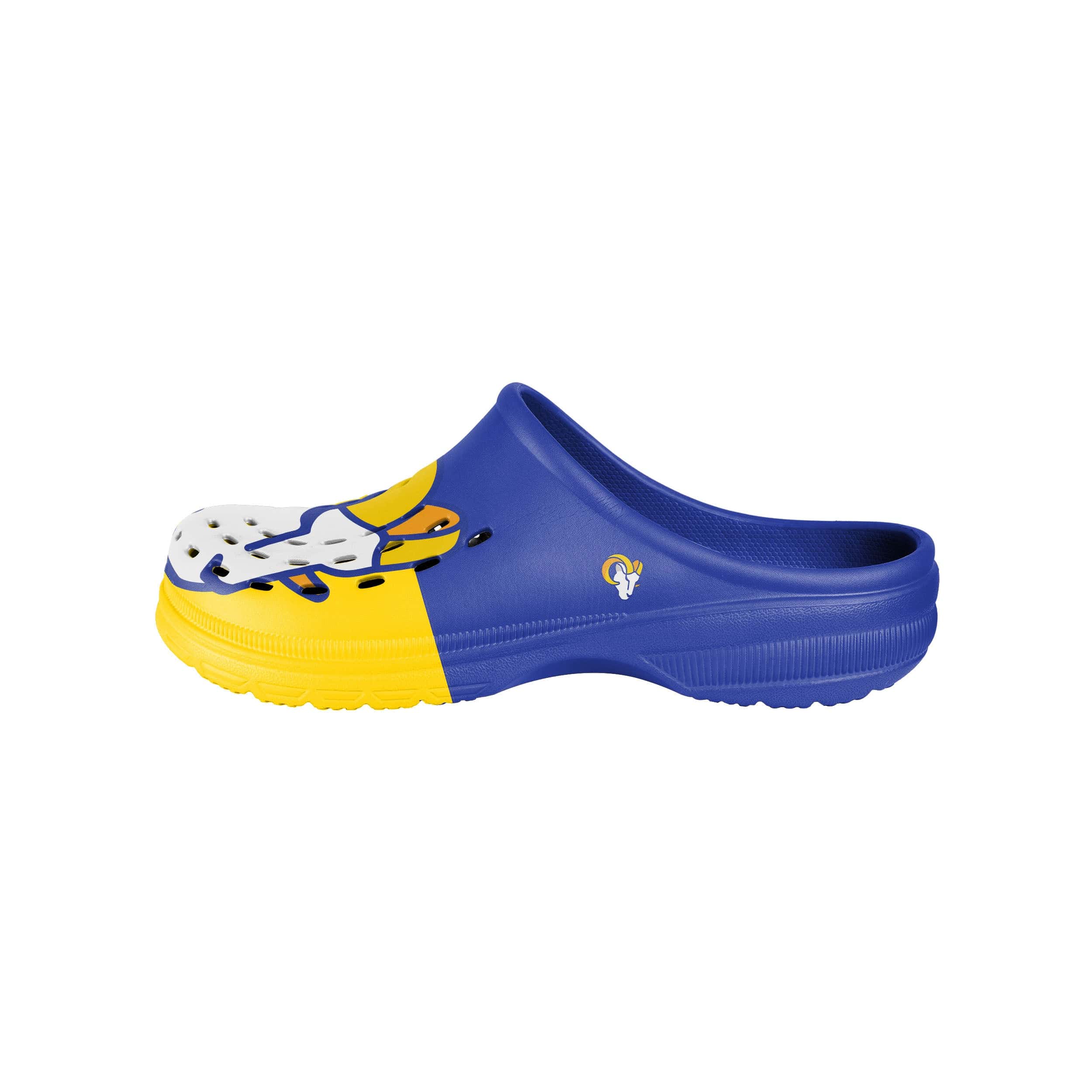 Los Angeles Rams NFL Mens Colorblock Big Logo Clog - Image 2