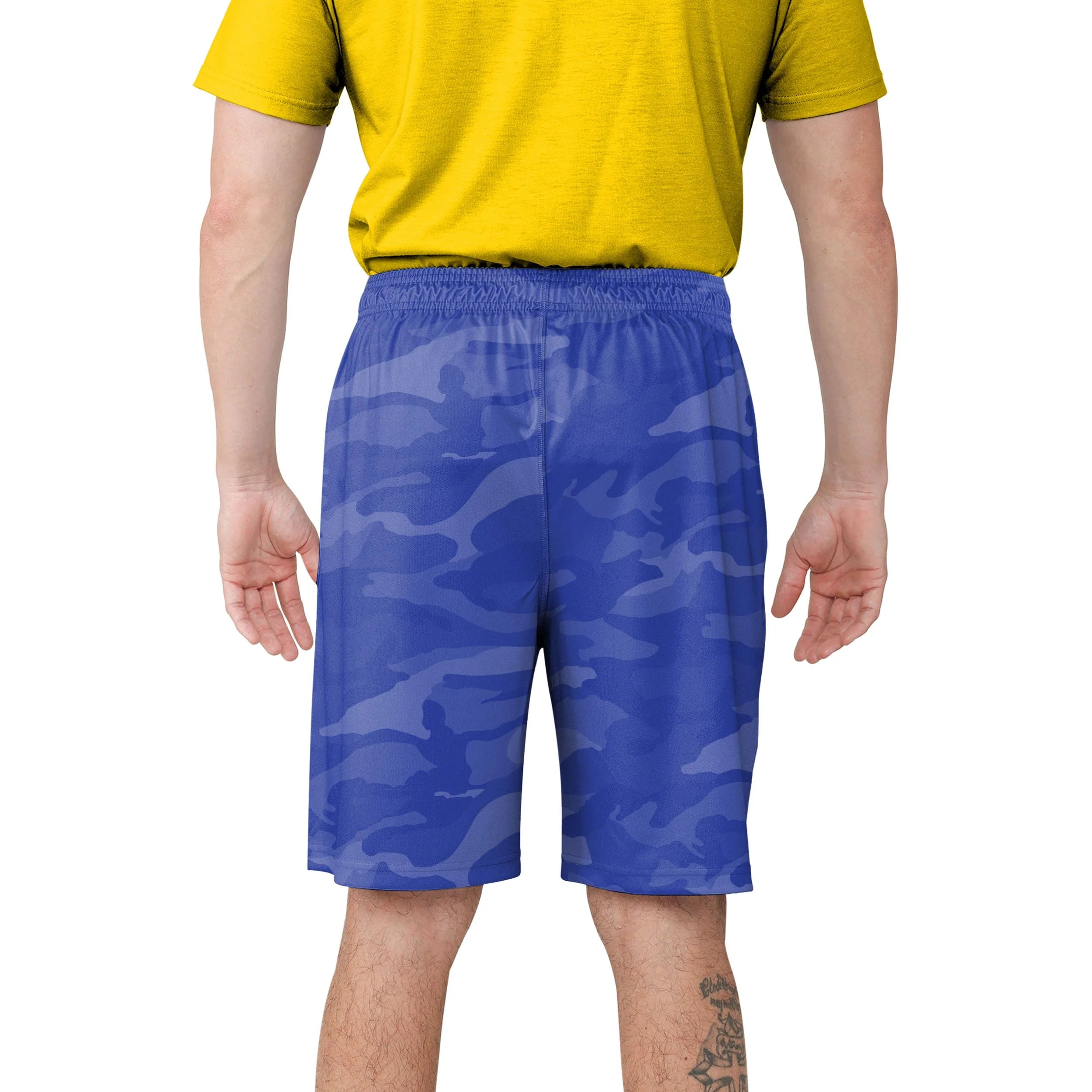 Los Angeles Rams NFL Mens Cool Camo Training Shorts - Image 3