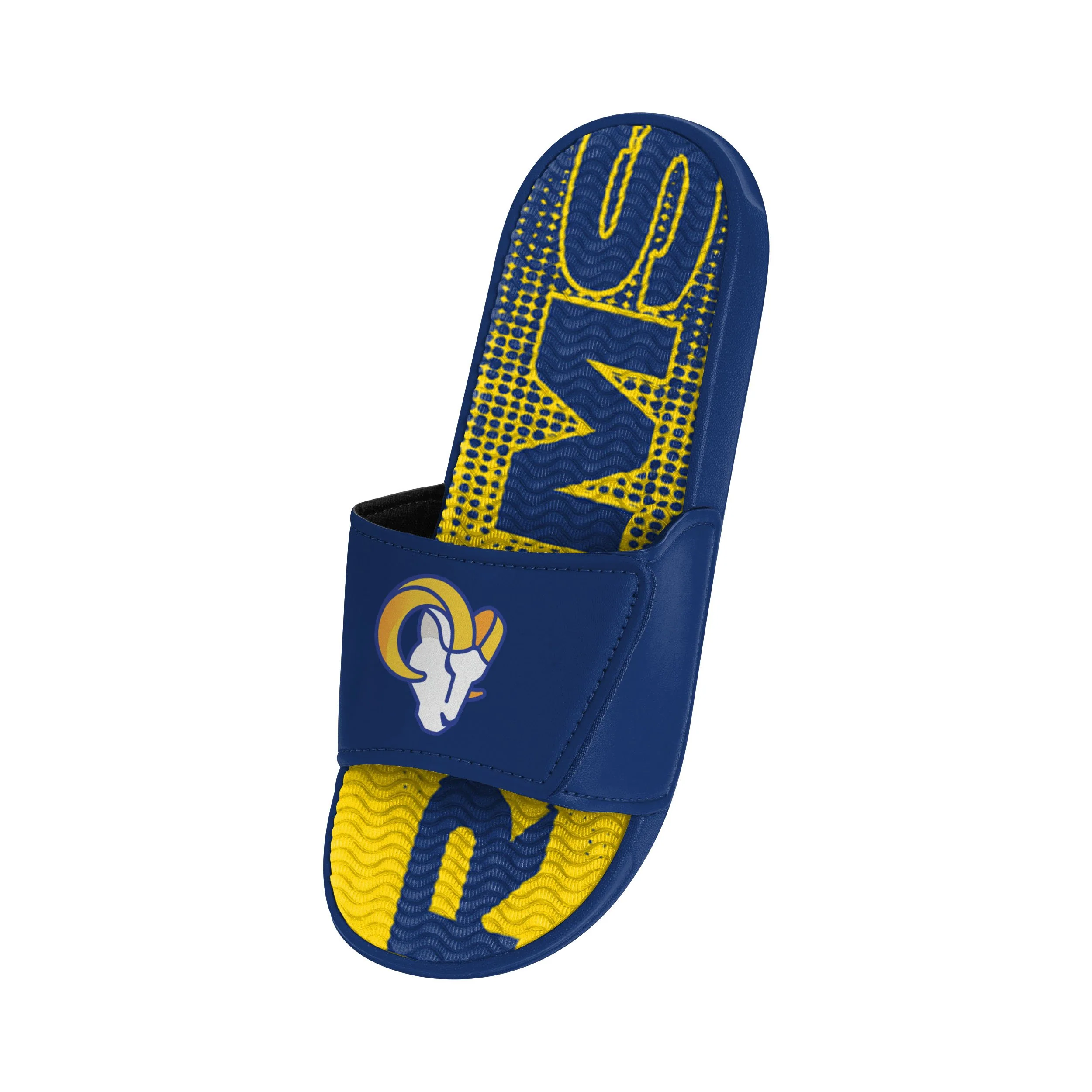 Los Angeles Rams NFL Mens Gradient Wordmark Gel Slide - Image 3