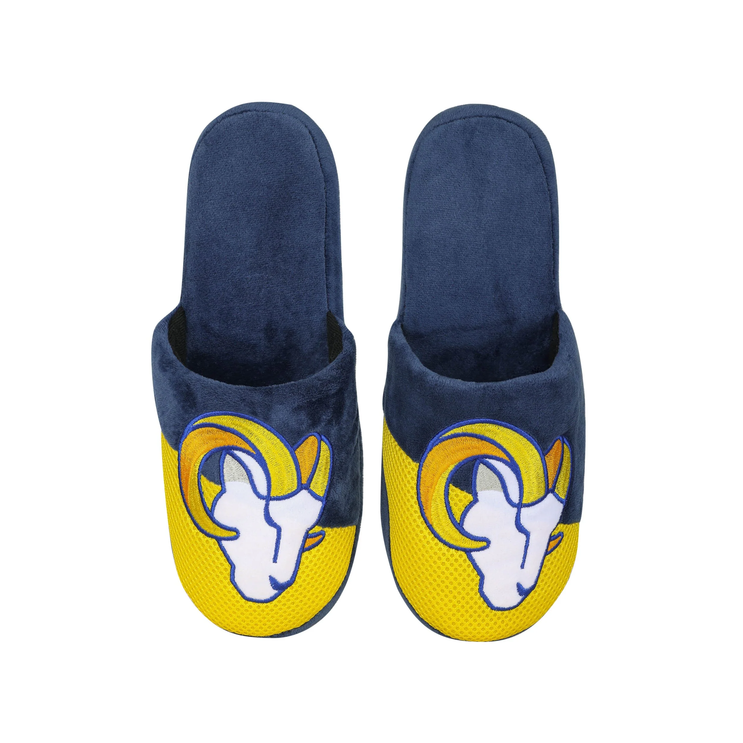 Los Angeles Rams NFL Mens Logo Staycation Slippers - Image 4