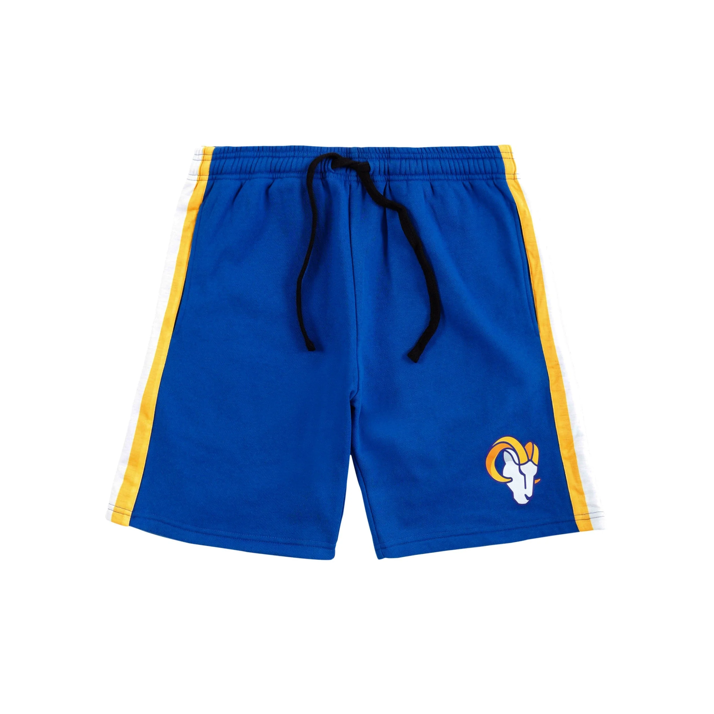 Los Angeles Rams NFL Mens Side Stripe Fleece Shorts - Image 3
