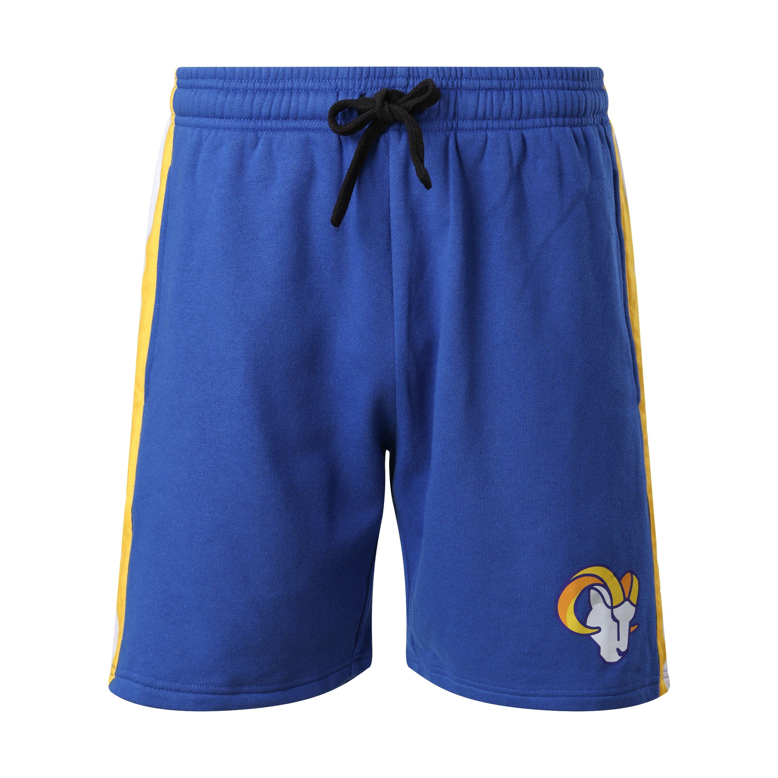 Los Angeles Rams NFL Mens Side Stripe Fleece Shorts - Image 4