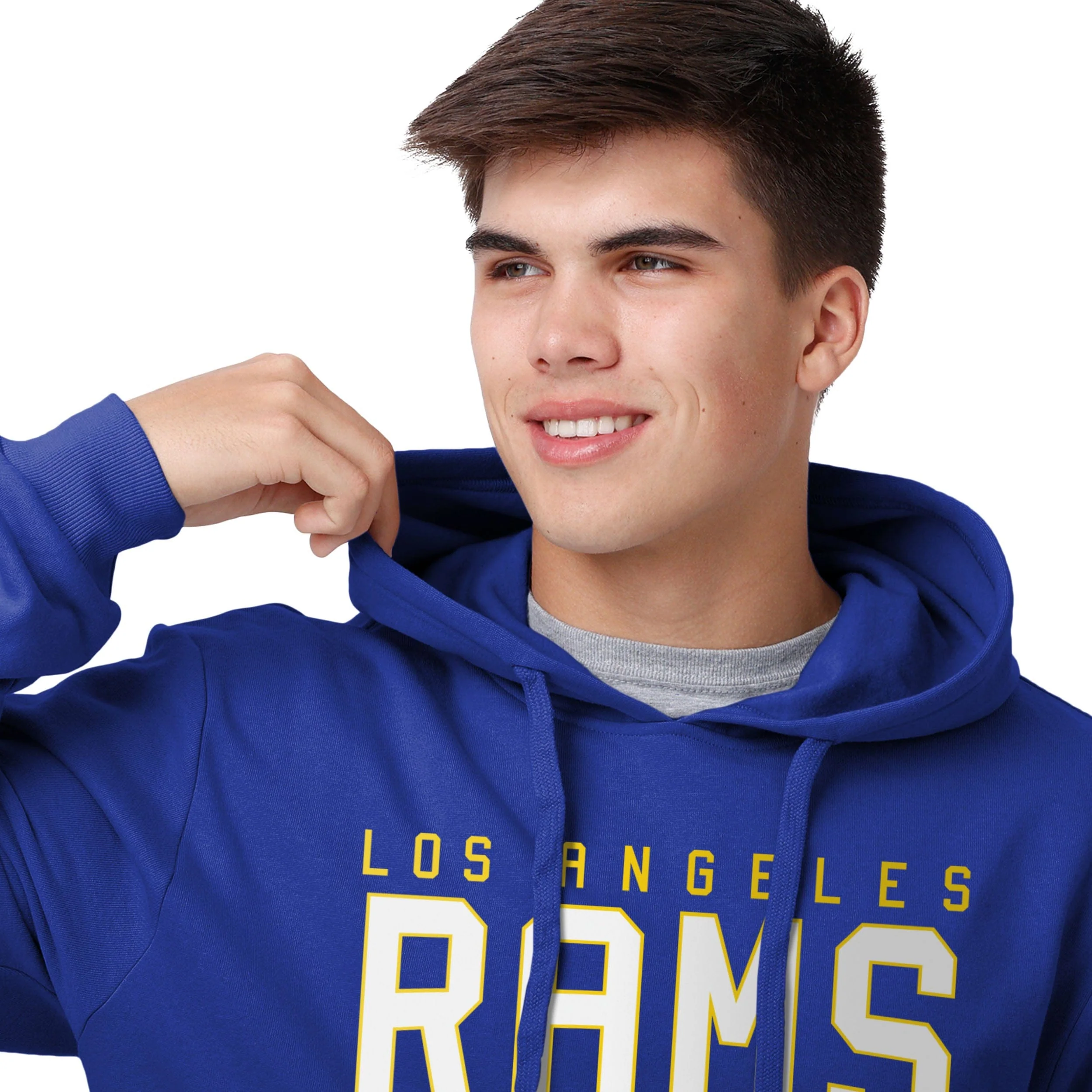 Los Angeles Rams NFL Mens Solid Hoodie - Image 4
