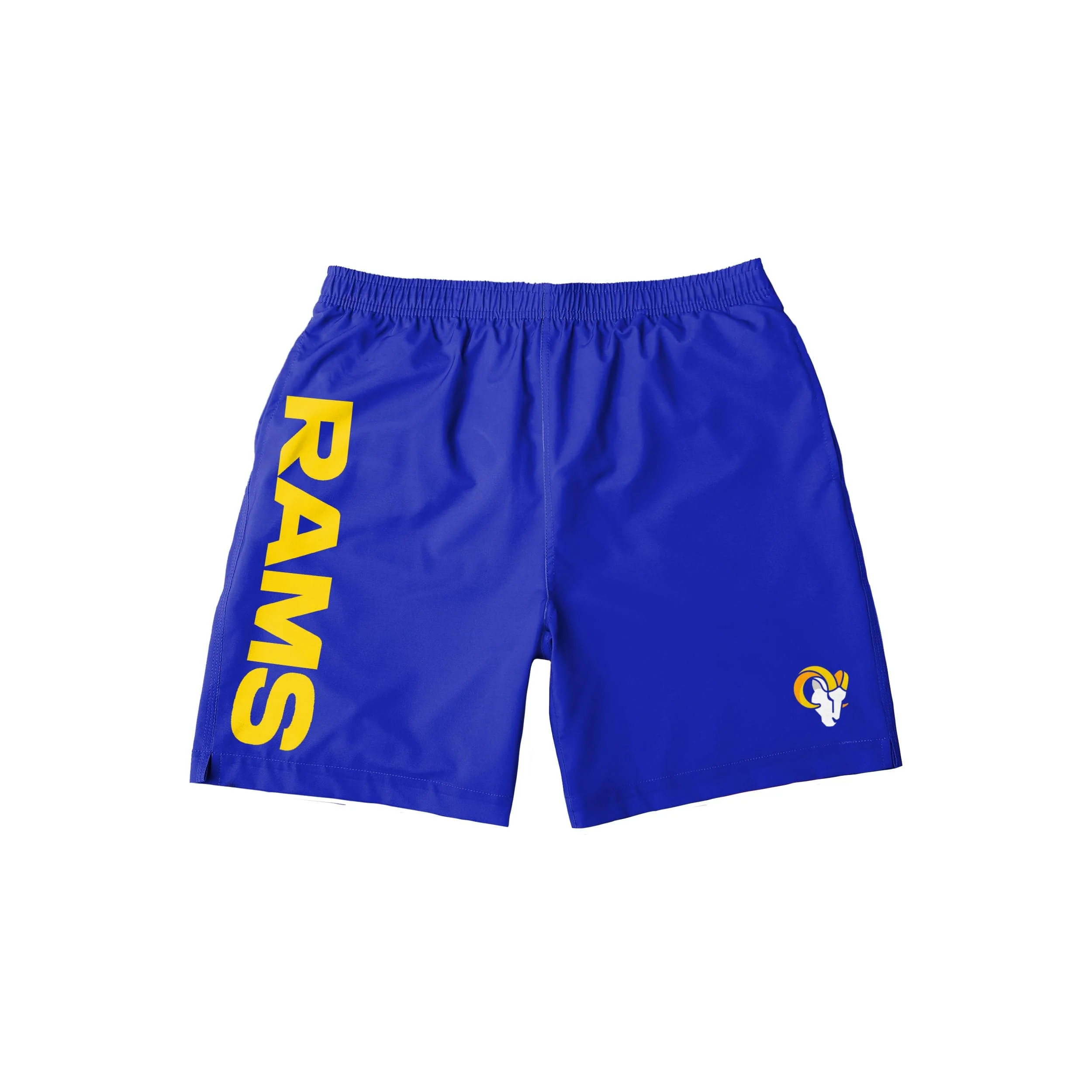 Los Angeles Rams NFL Mens Solid Wordmark Traditional Swimming Trunks - Image 4