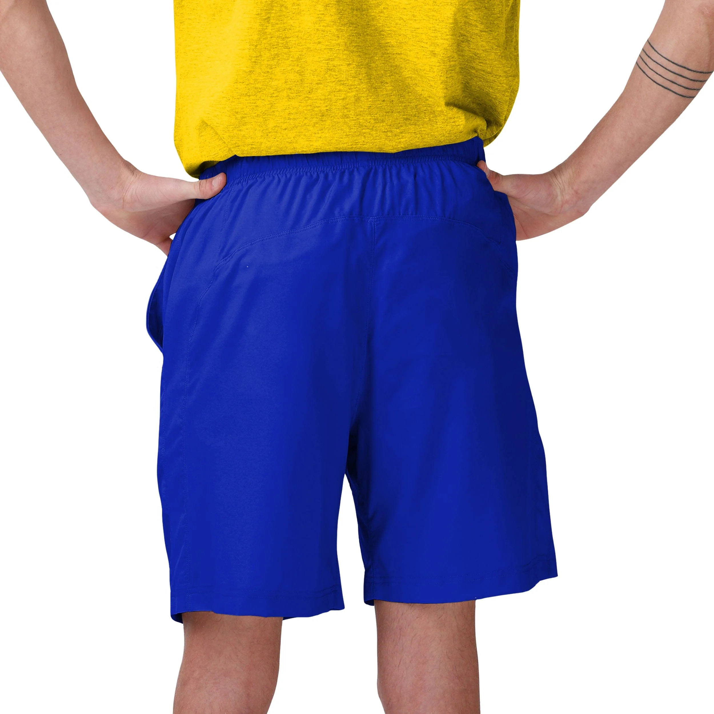 Los Angeles Rams NFL Mens Solid Woven Shorts - Image 3