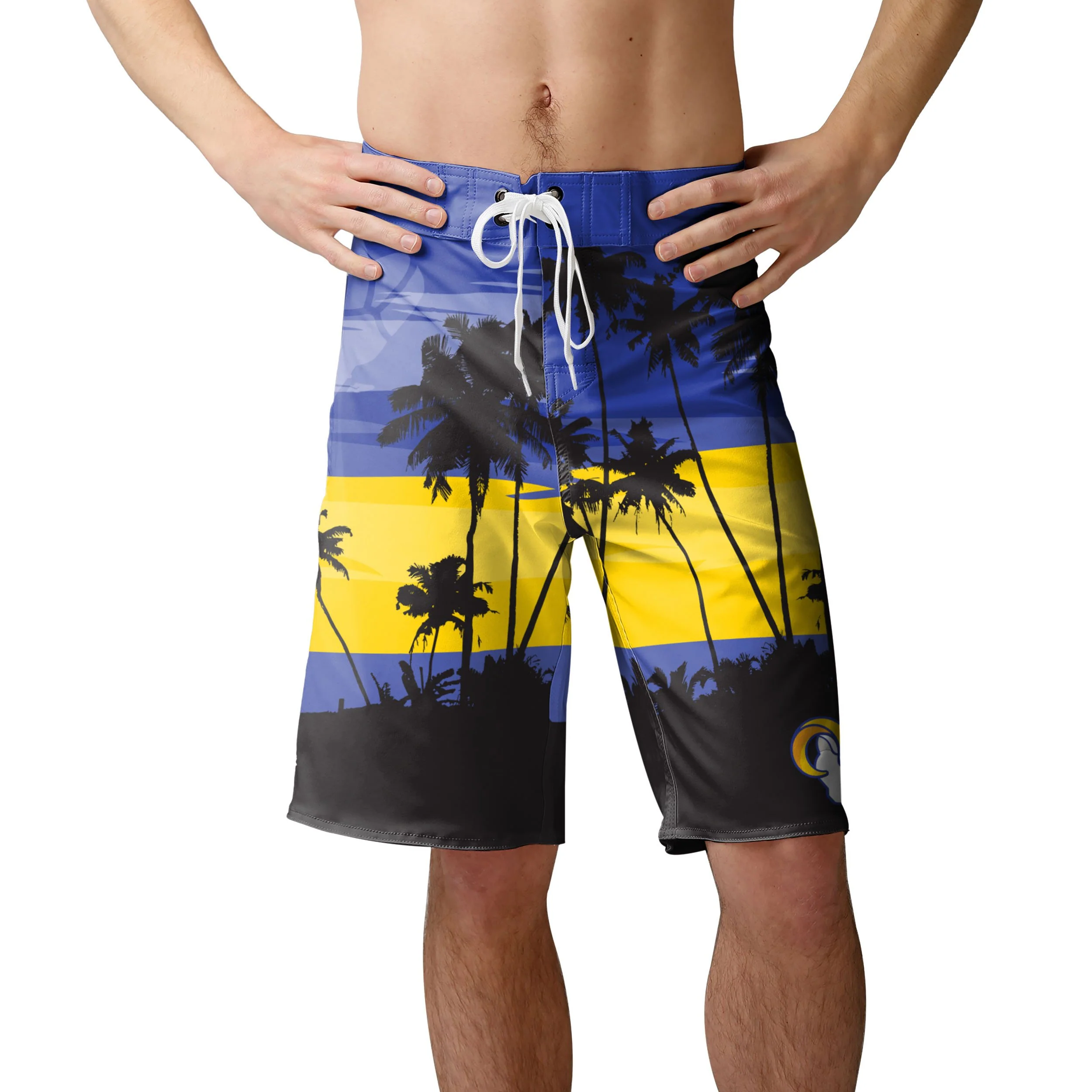 Los Angeles Rams NFL Mens Sunset Boardshorts - Image 2