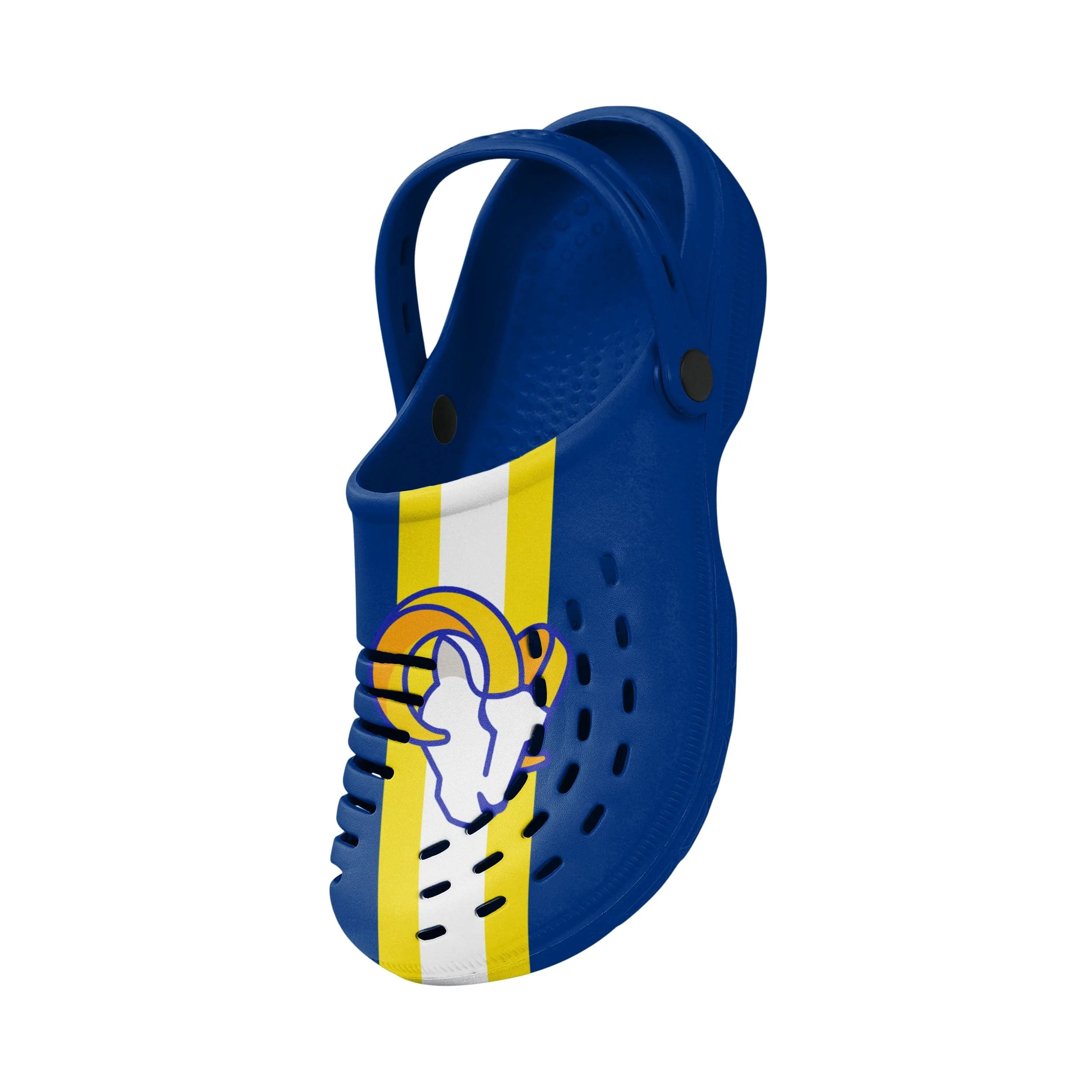 Los Angeles Rams NFL Mens Team Stripe Clog With Strap - Image 3