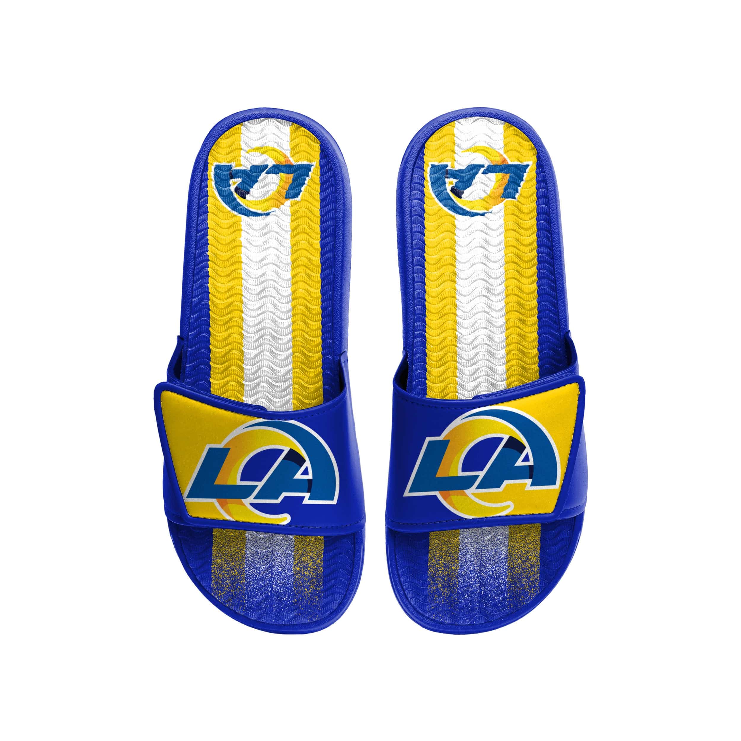 Los Angeles Rams NFL Mens Team Stripe Gel Slide - Image 2