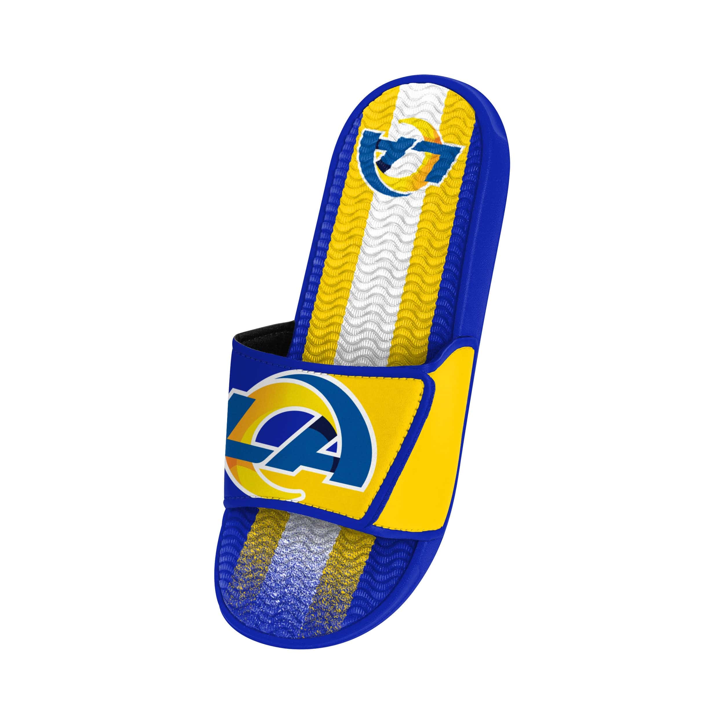 Los Angeles Rams NFL Mens Team Stripe Gel Slide - Image 3