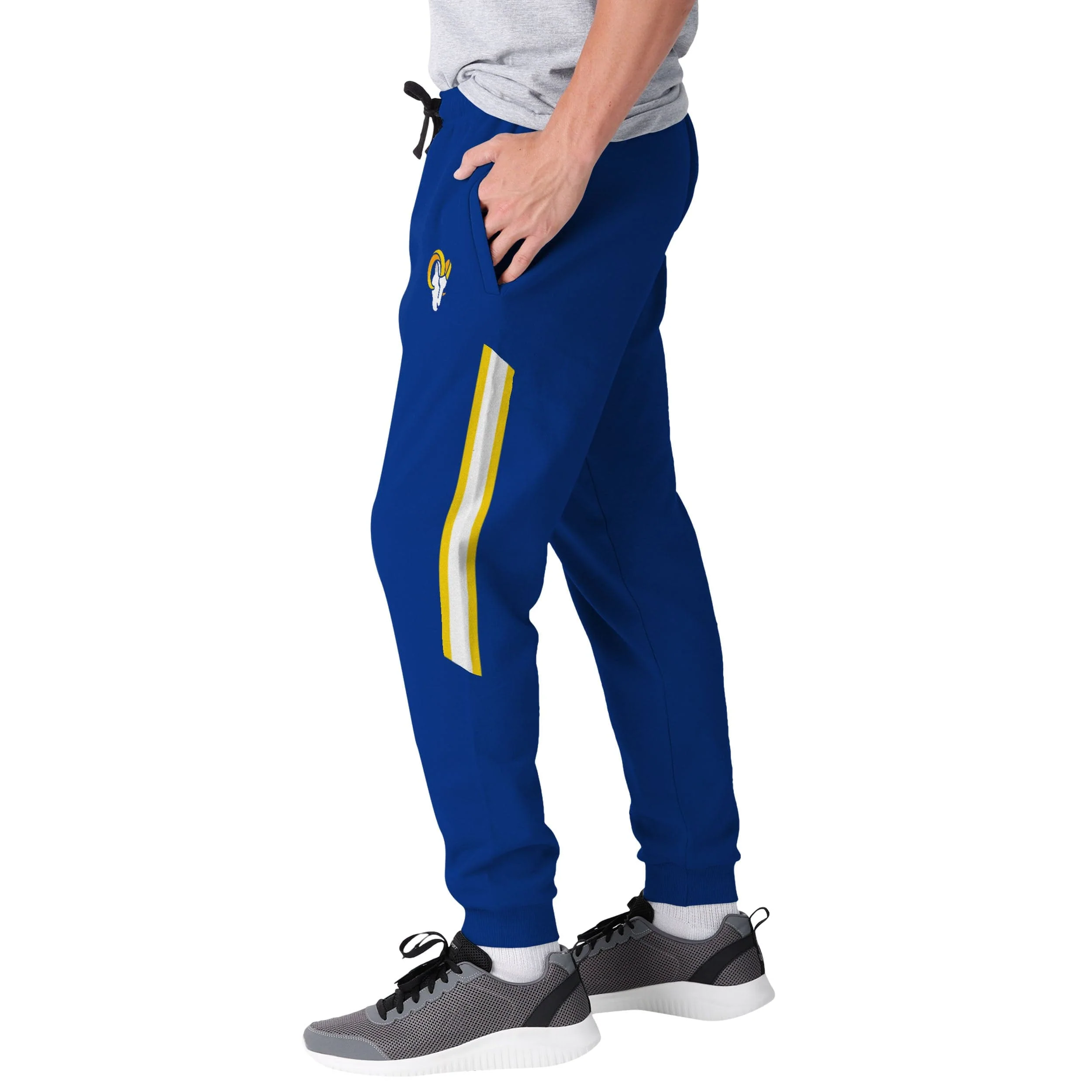 Los Angeles Rams NFL Mens Team Stripe Joggers - Image 2