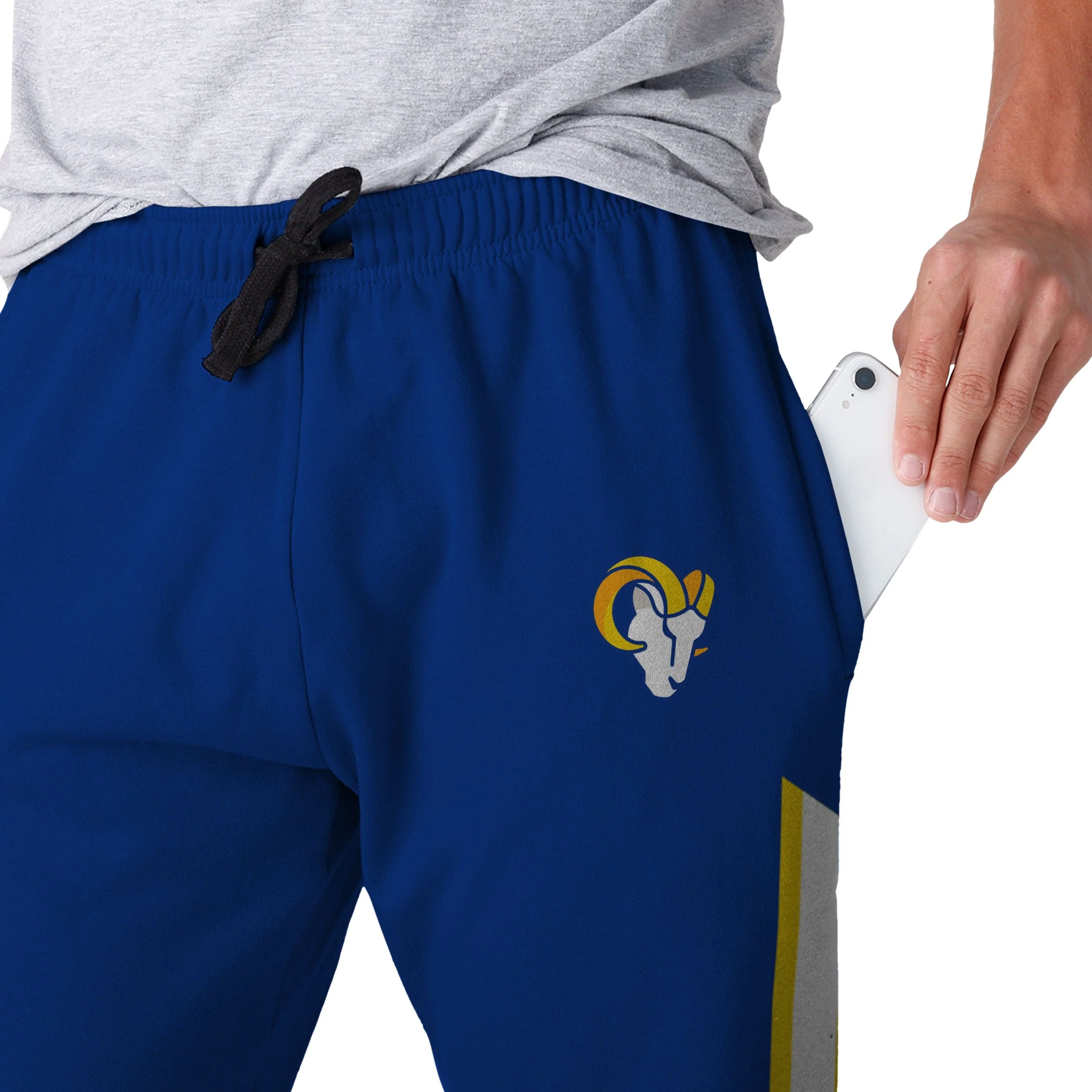 Los Angeles Rams NFL Mens Team Stripe Joggers - Image 4