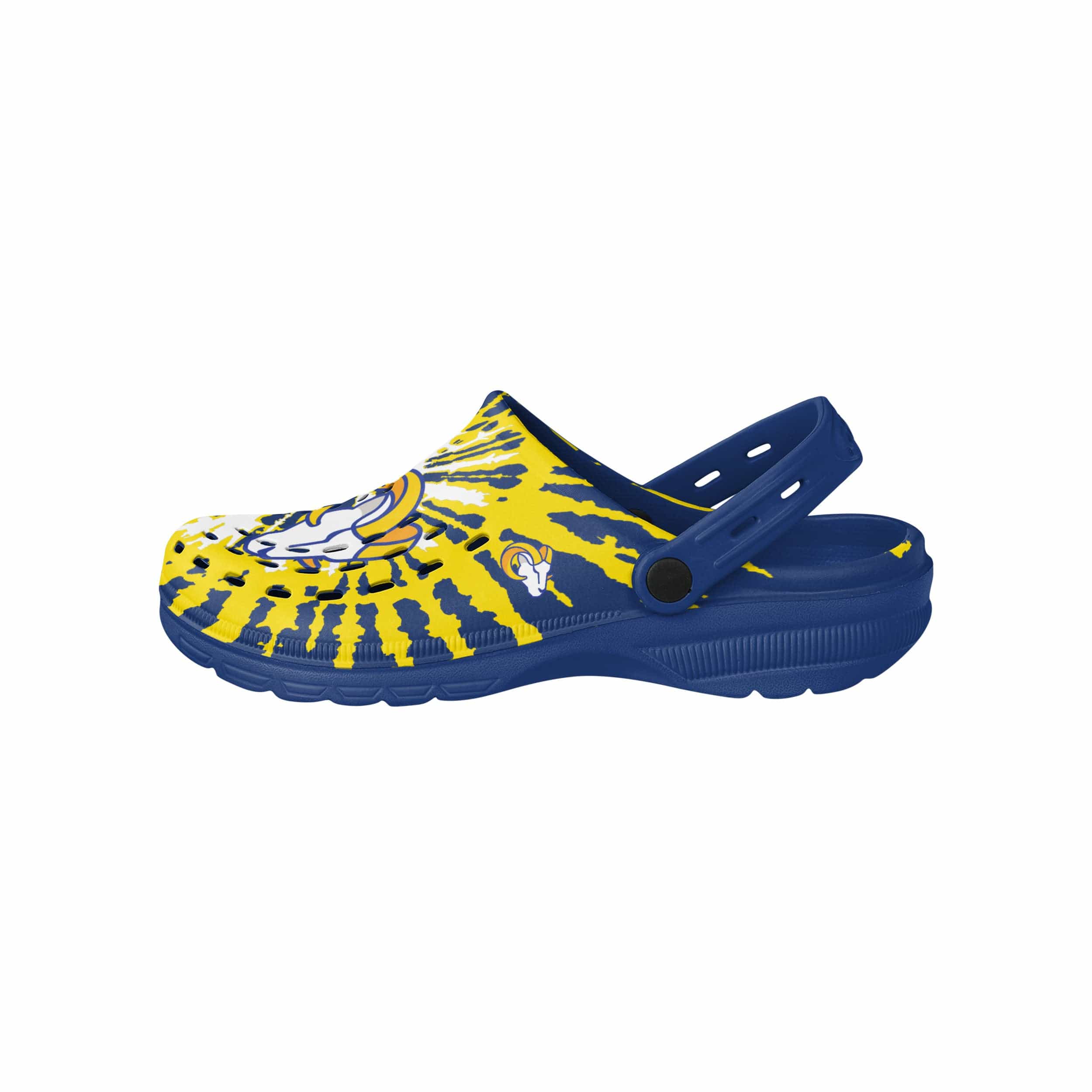 Los Angeles Rams NFL Mens Tie-Dye Clog With Strap - Image 2