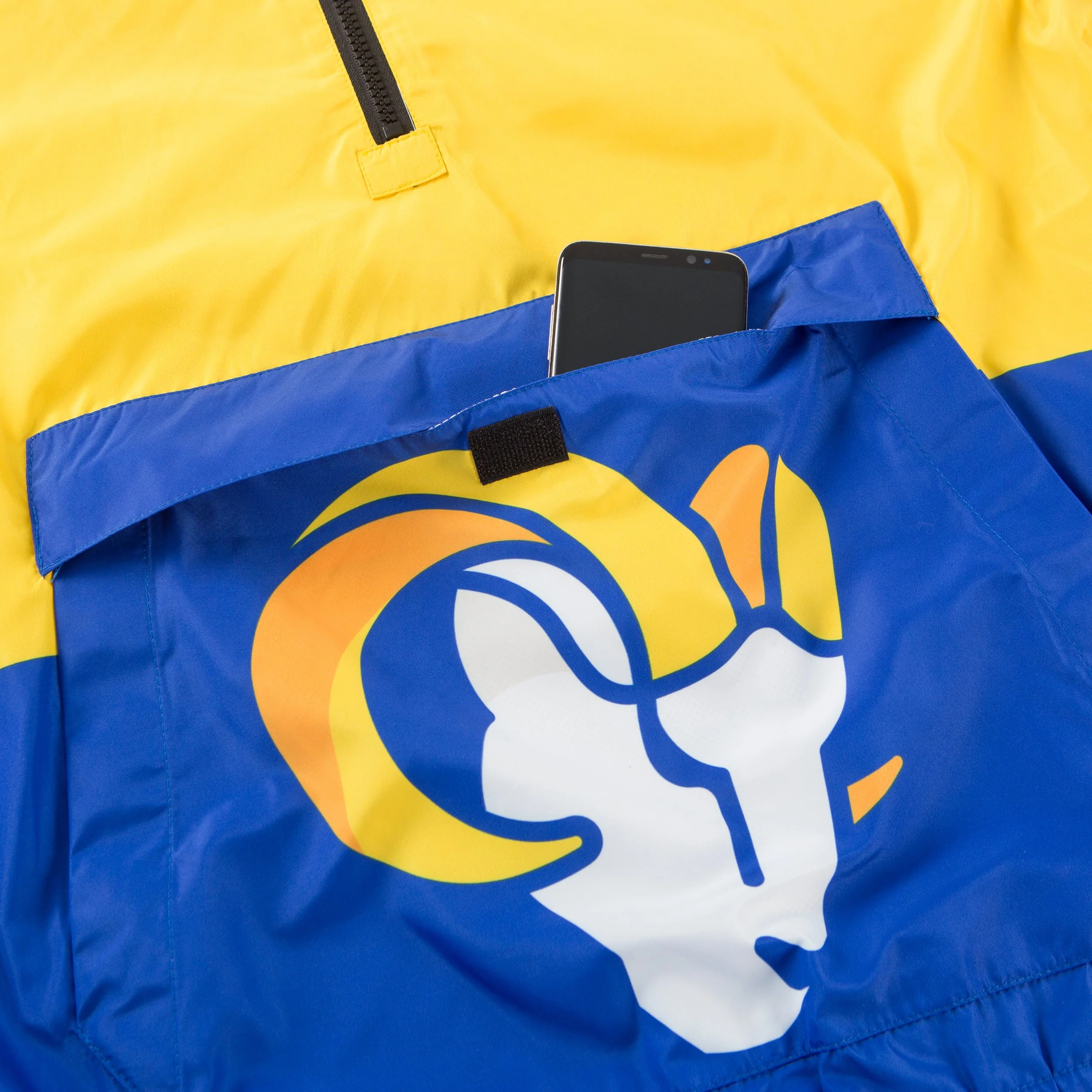Los Angeles Rams NFL Mens Warm-Up Windbreaker - Image 3