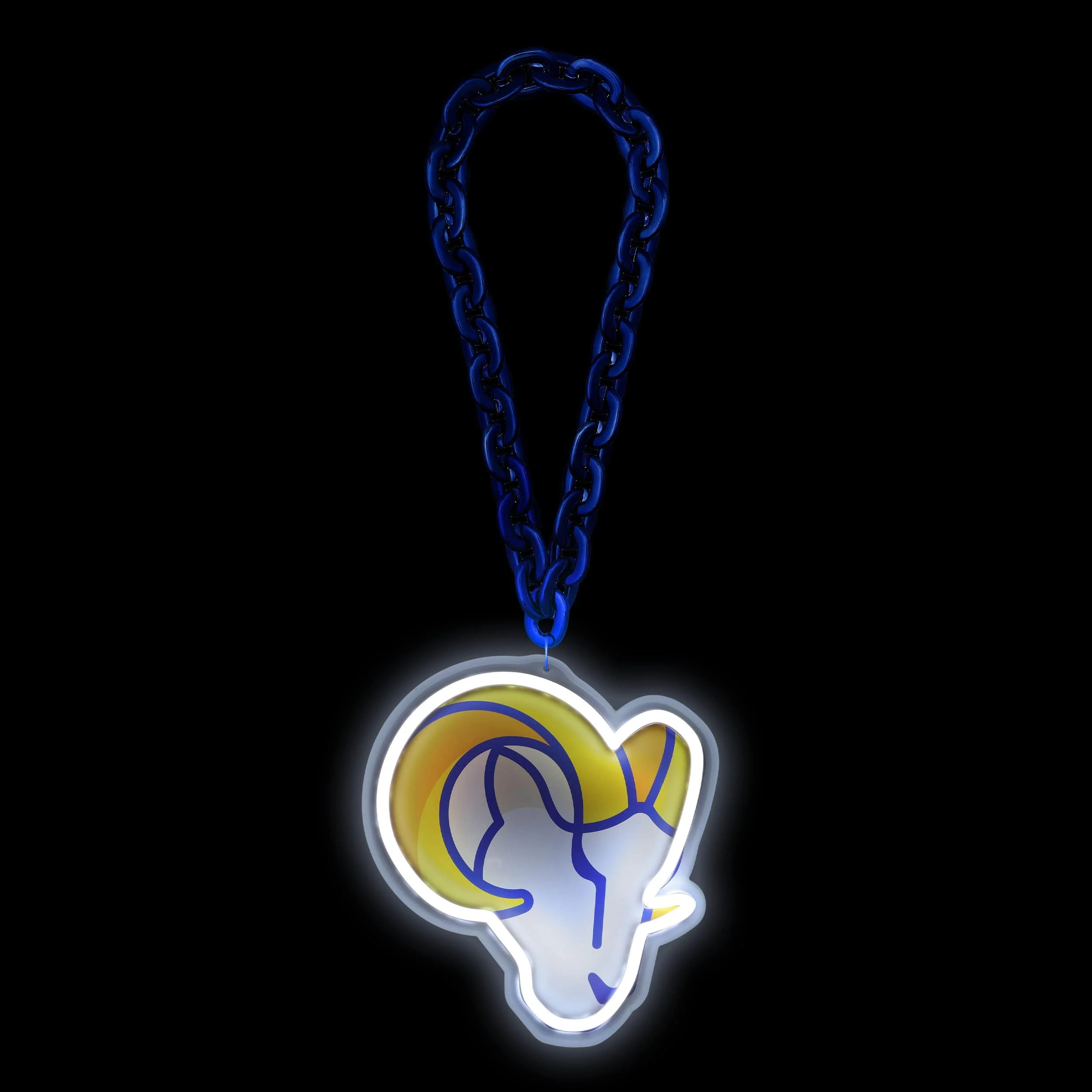 Los Angeles Rams NFL Neon Light Up Big Logo Chain - Image 2
