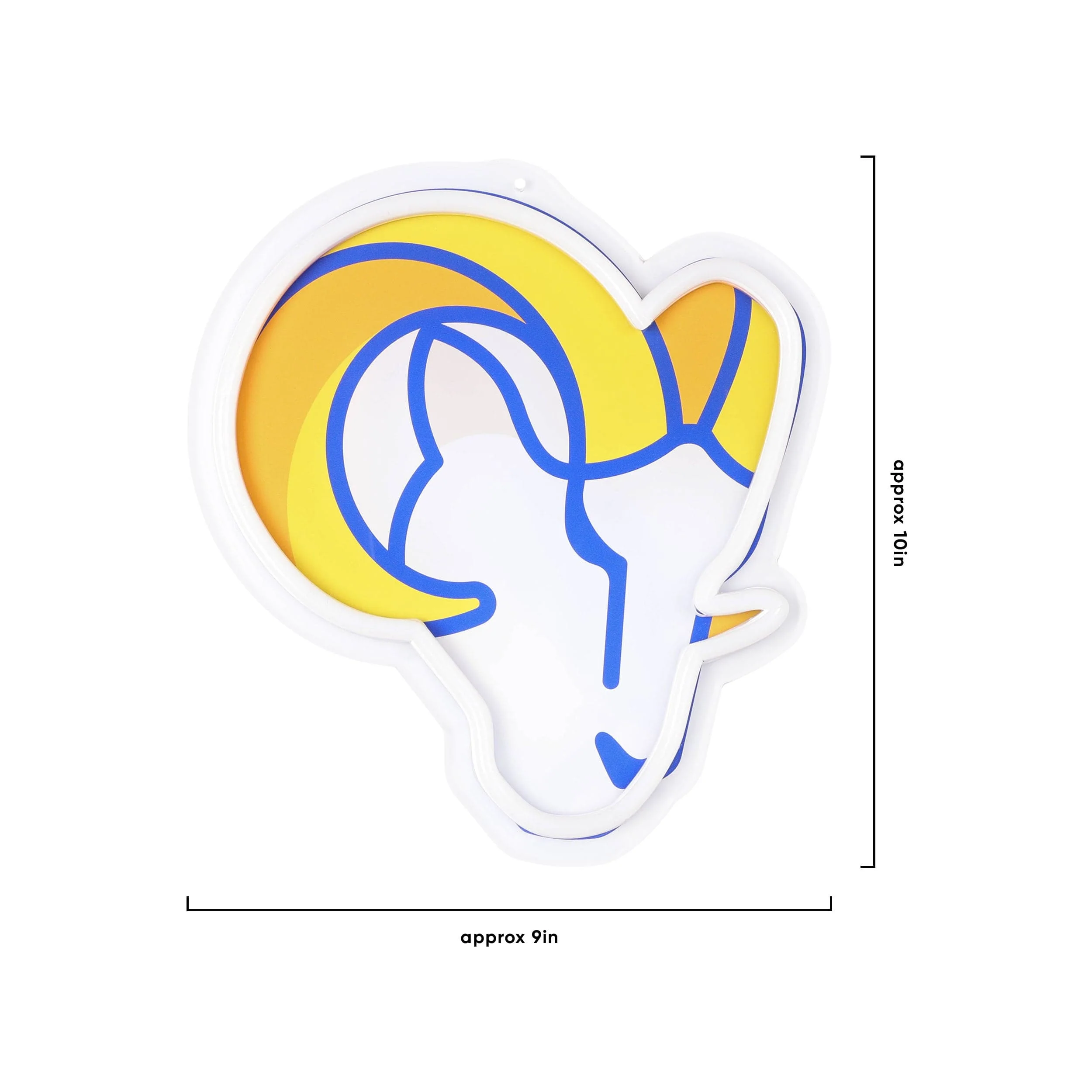 Los Angeles Rams NFL Neon Light Up Big Logo Chain - Image 5