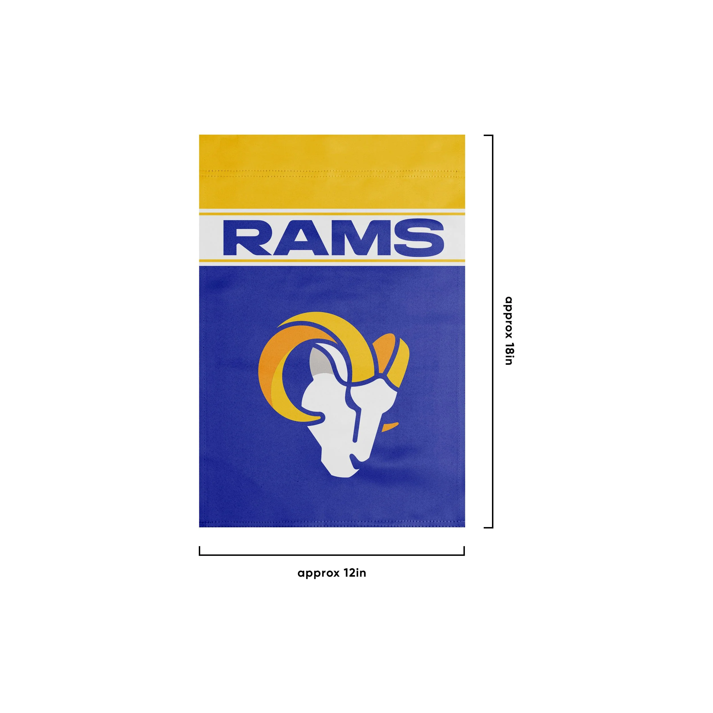 Los Angeles Rams NFL Original Garden Flag - Image 3