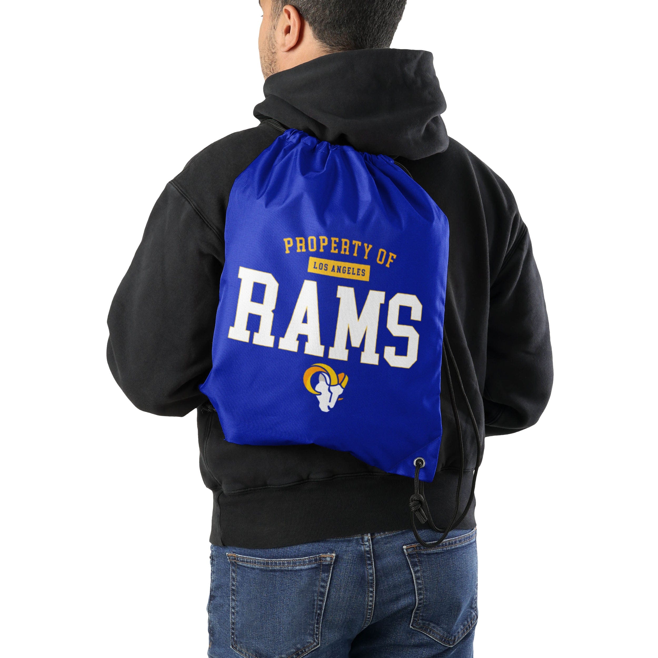 Los Angeles Rams NFL Property Of Drawstring Backpack - Image 2