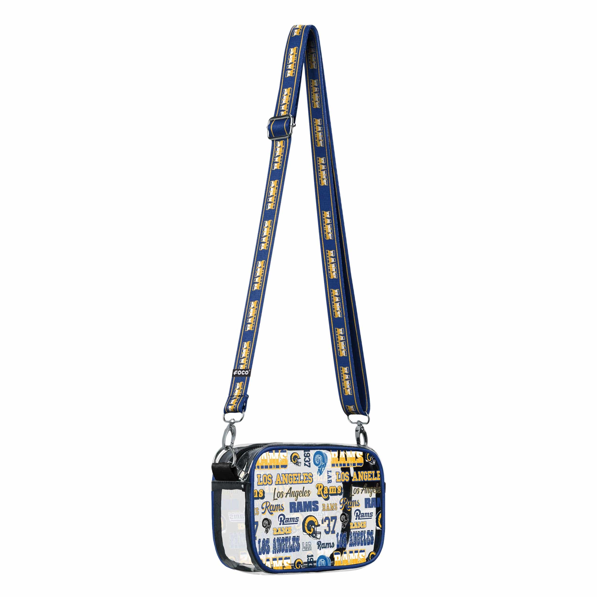 Los Angeles Rams NFL Repeat Retro Print Clear Crossbody Bag - Image 2