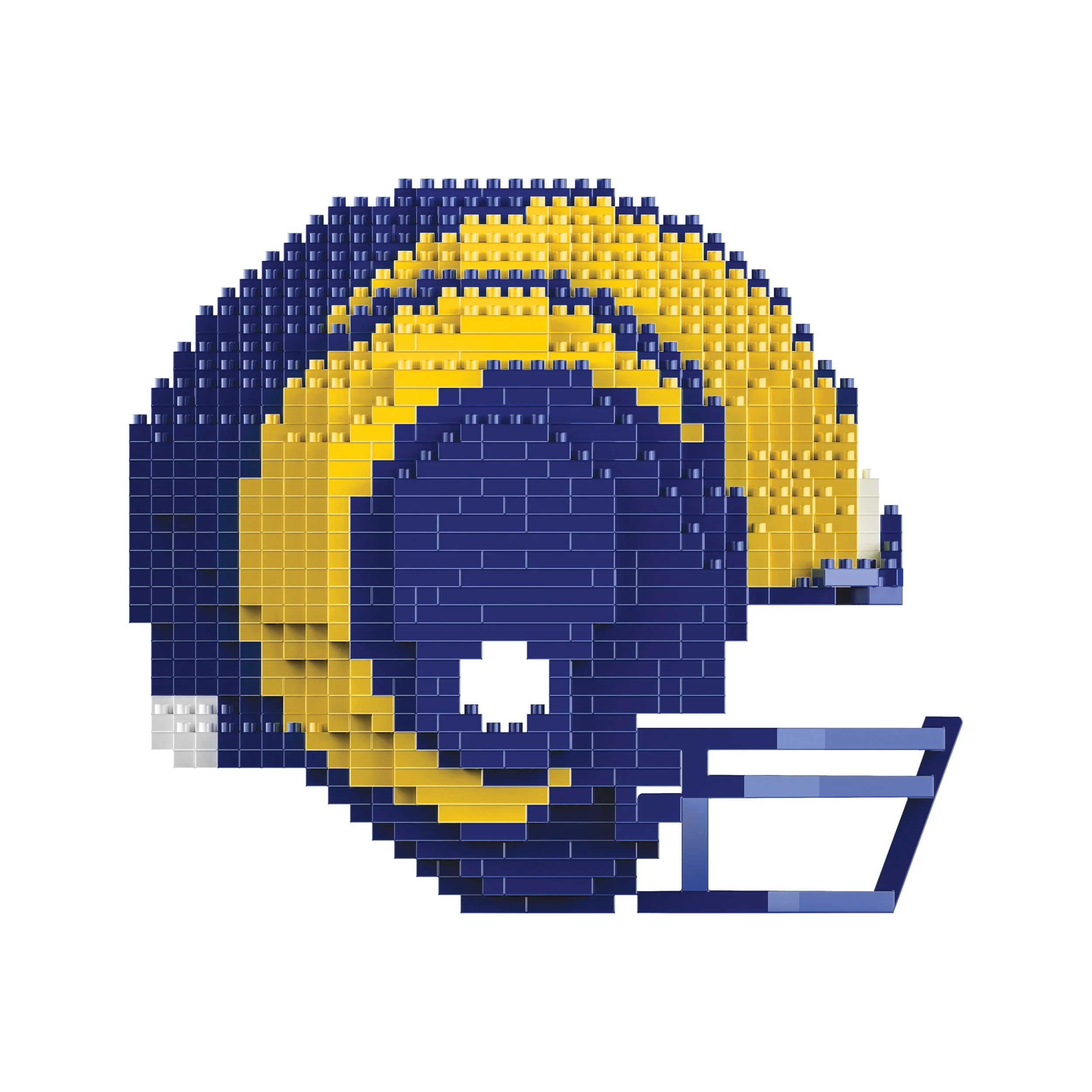 Los Angeles Rams NFL Replica BRXLZ Mini Helmet - Image 2