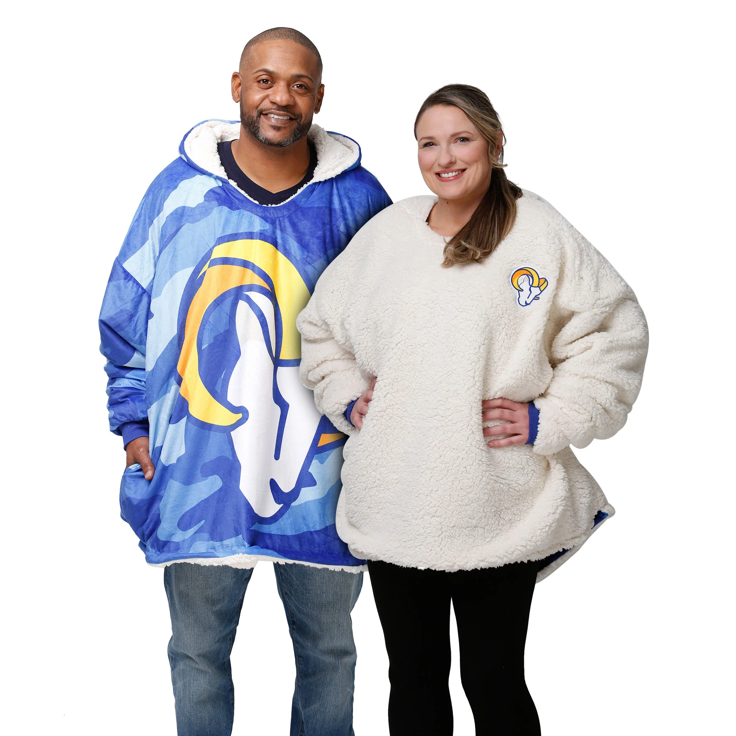 Los Angeles Rams NFL Reversible Team Color Camo Hoodeez