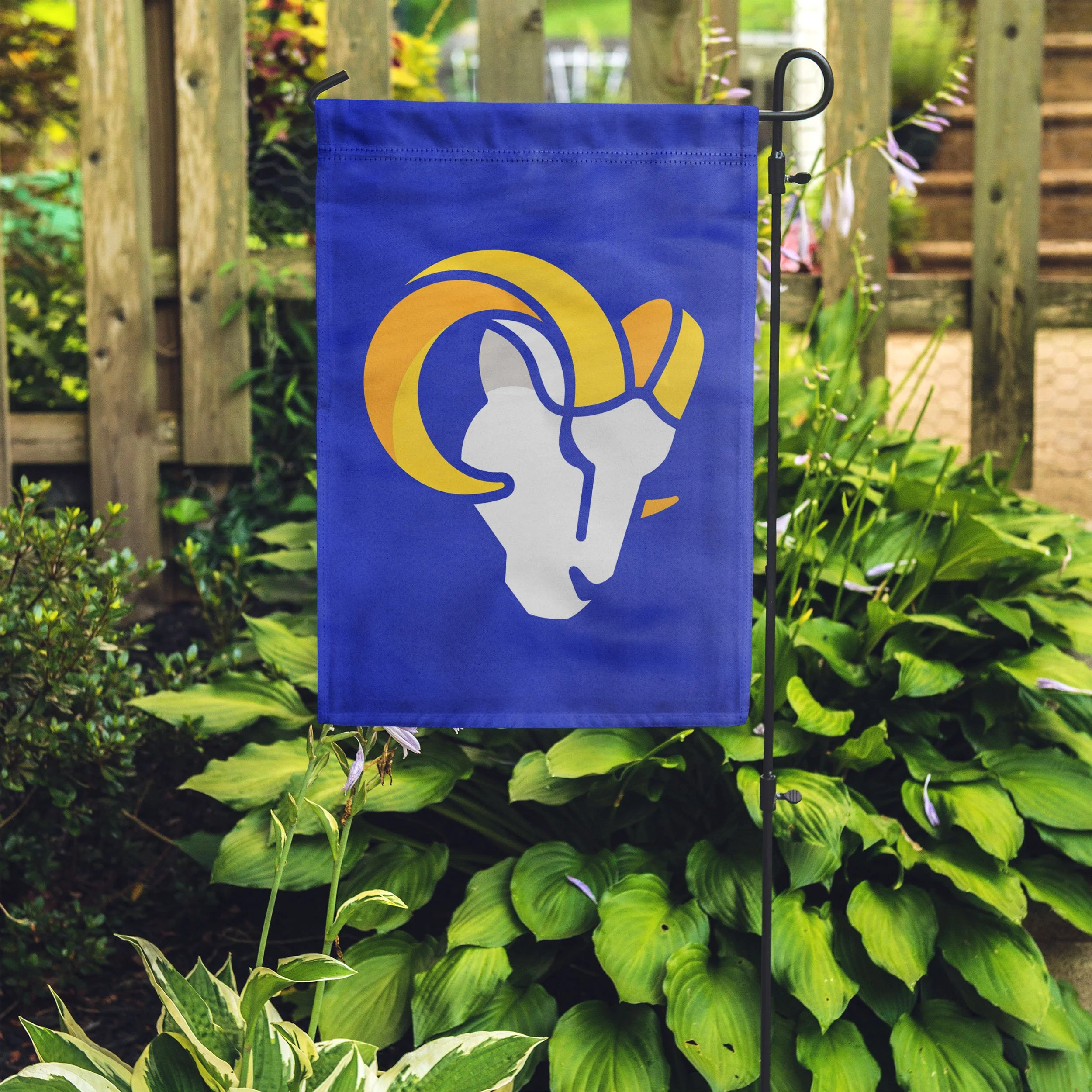 Los Angeles Rams NFL Solid Garden Flag - Image 4