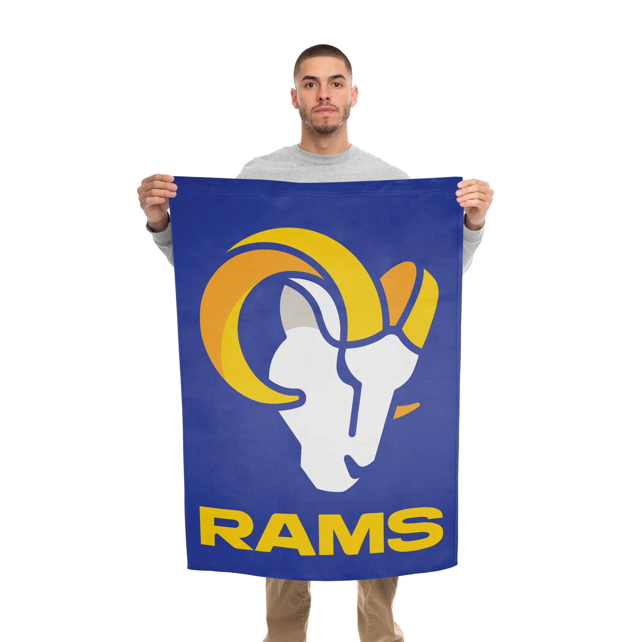 Los Angeles Rams NFL Solid Vertical Flag - Image 2
