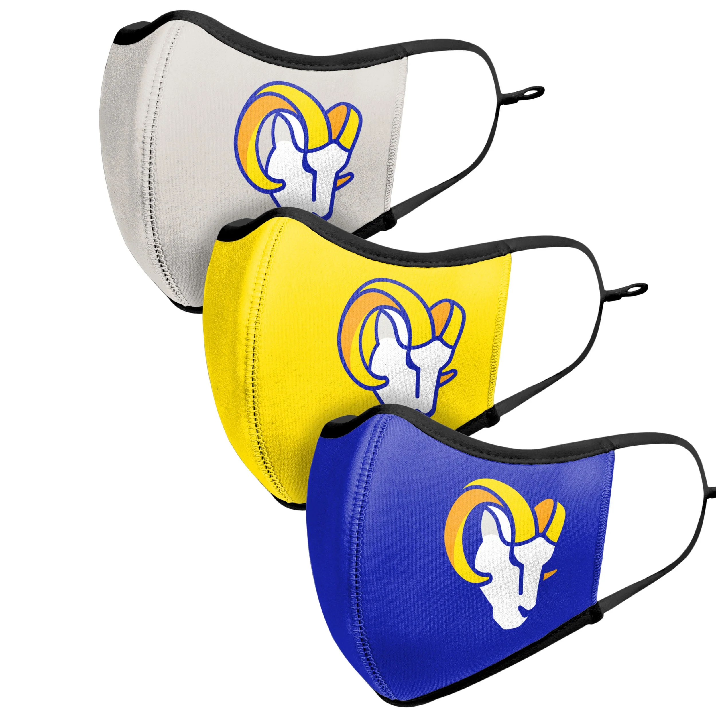 Los Angeles Rams NFL Sport 3 Pack Face Cover - Image 4