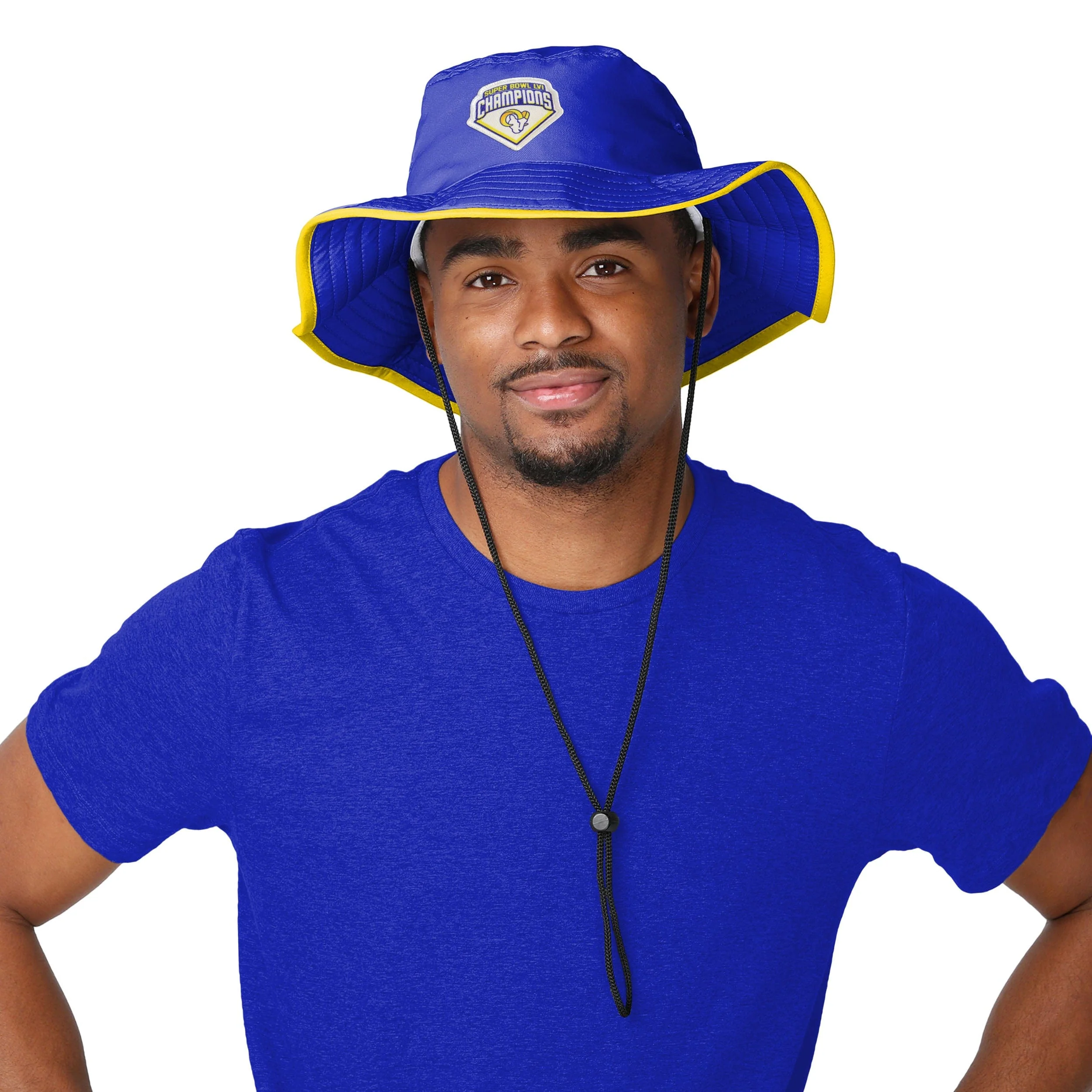 Los Angeles Rams NFL Super Bowl LVI Champions Boonie Hat - Image 2