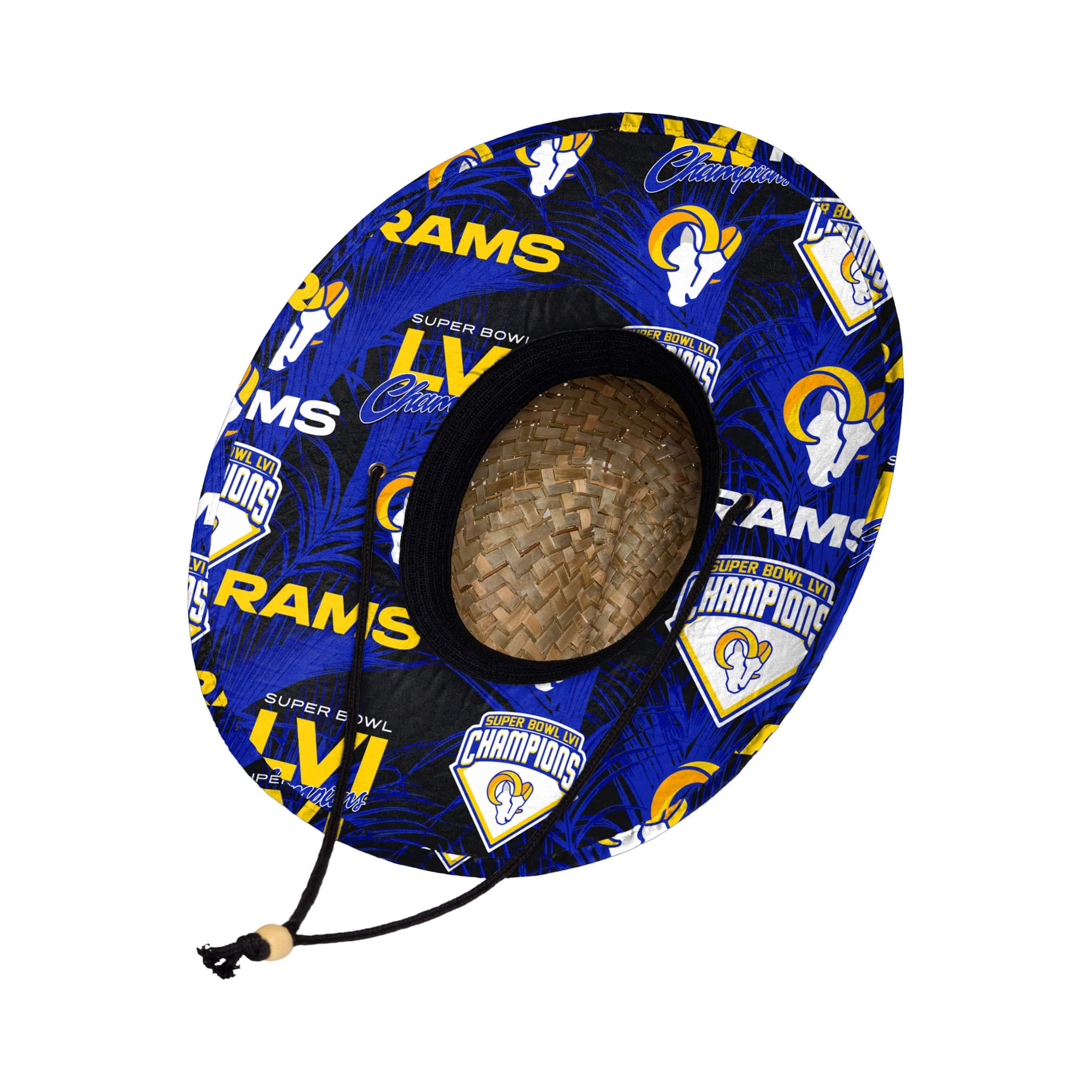 Los Angeles Rams NFL Super Bowl LVI Champions Straw Hat - Image 2