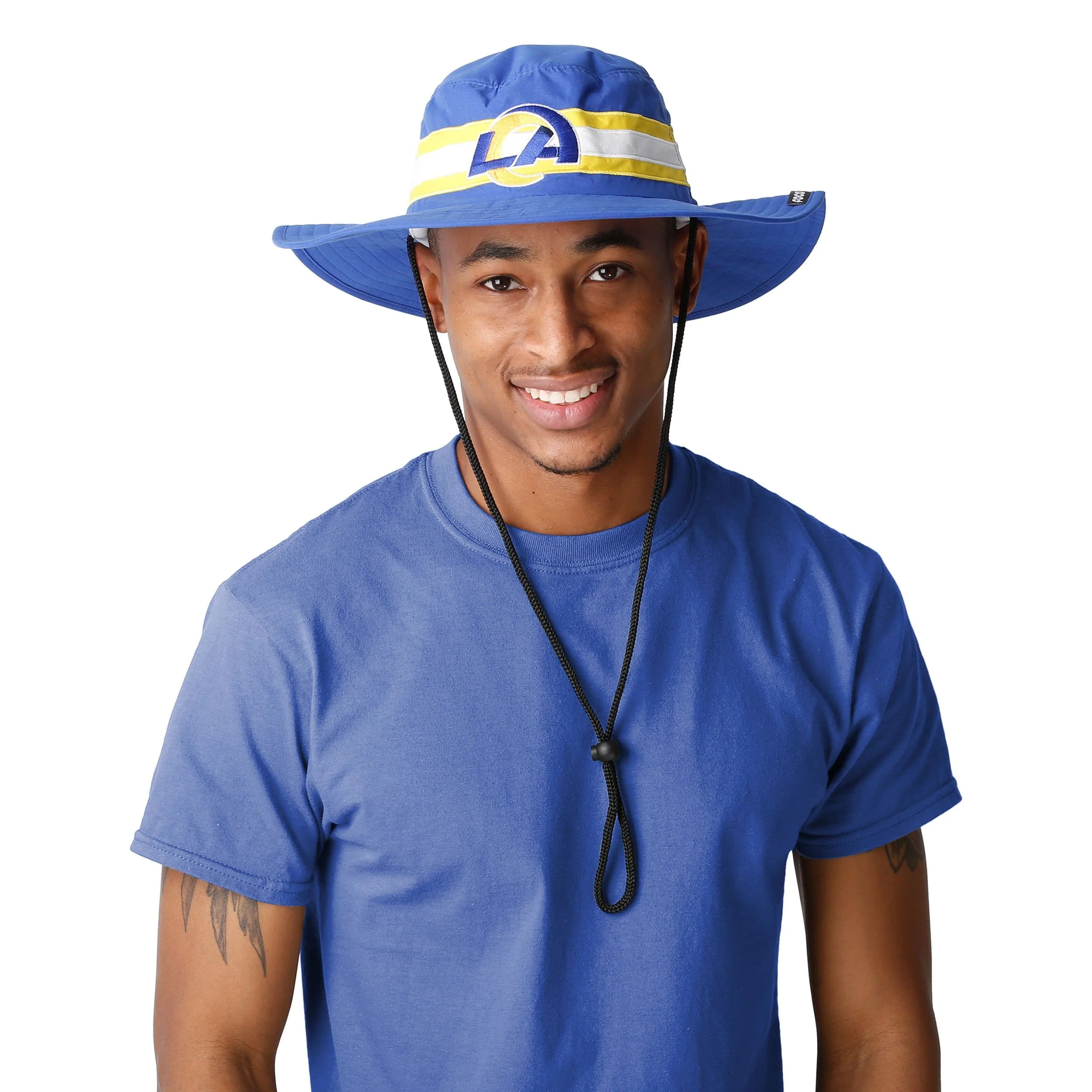 Los Angeles Rams NFL Team Stripe Boonie Hat - Image 2