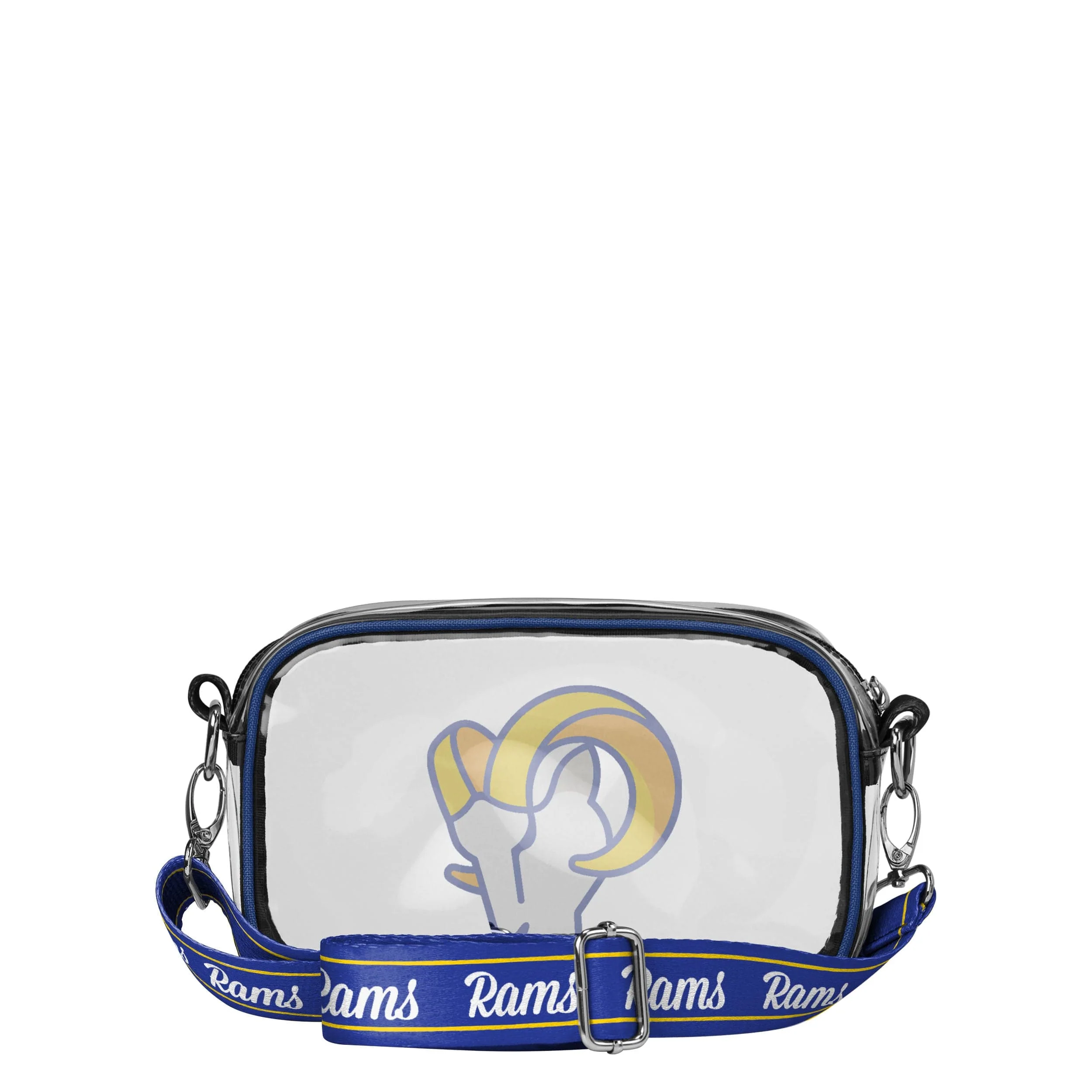 Los Angeles Rams NFL Team Stripe Clear Crossbody Bag - Image 5