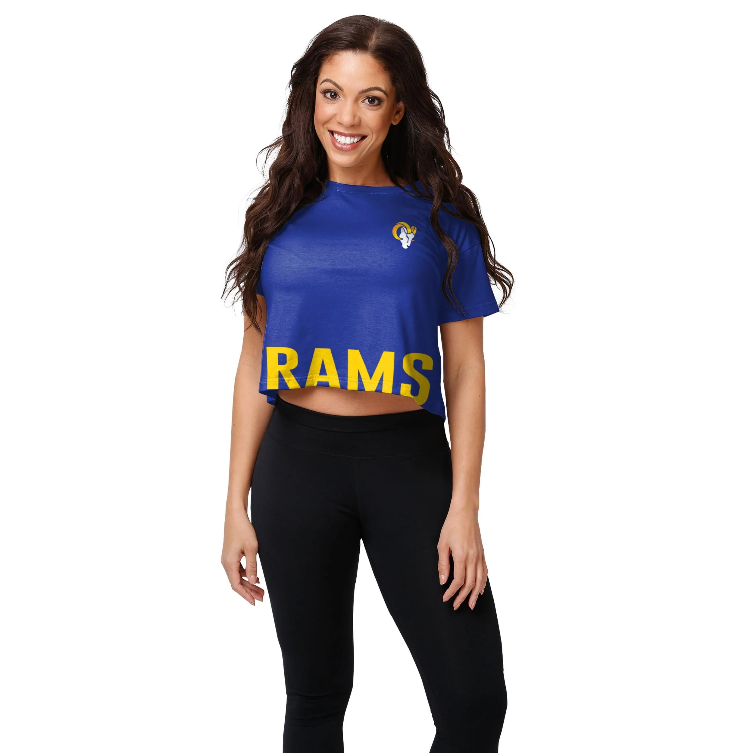 Los Angeles Rams NFL Womens Bottom Line Crop Top